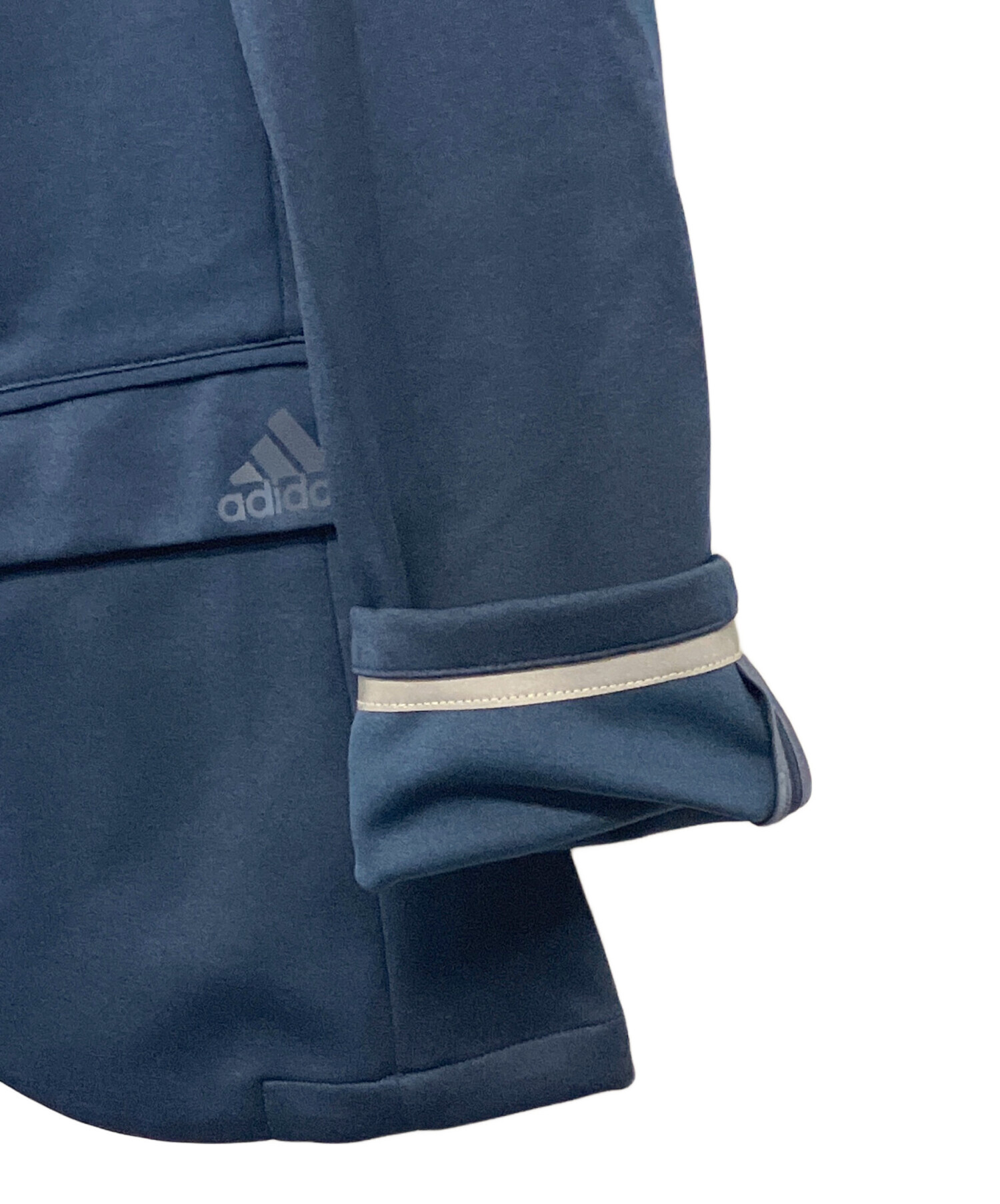 adidas ネイビー テーラードジャケット 中古・古着通販】adidas (アディダス) テーラードジャケット ネイビー