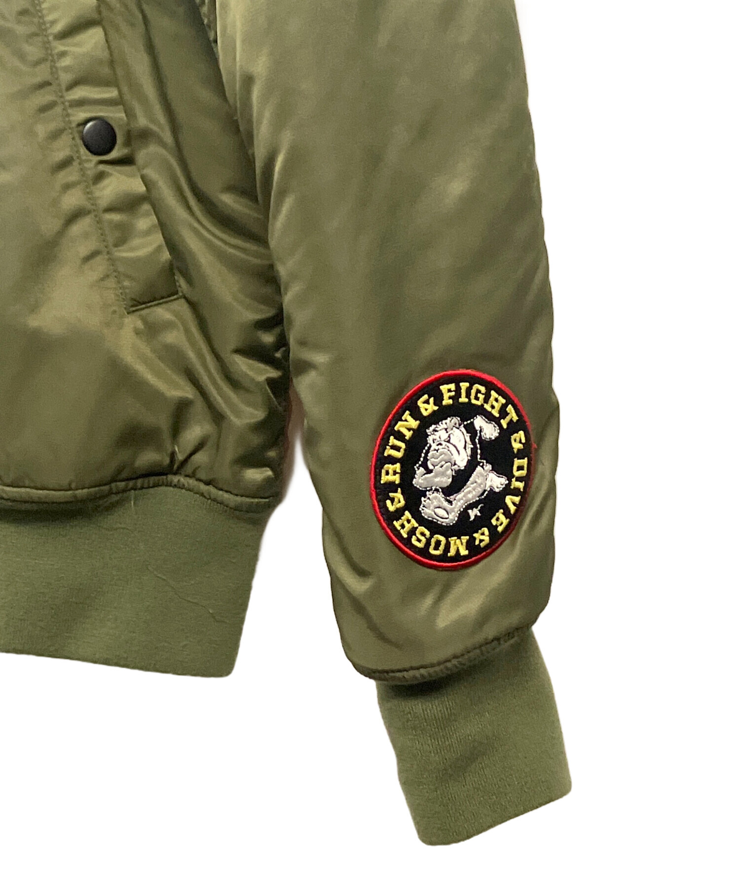 中古・古着通販】MOBSTYLES (モブスタイル) MA-1ジャケット グリーン 