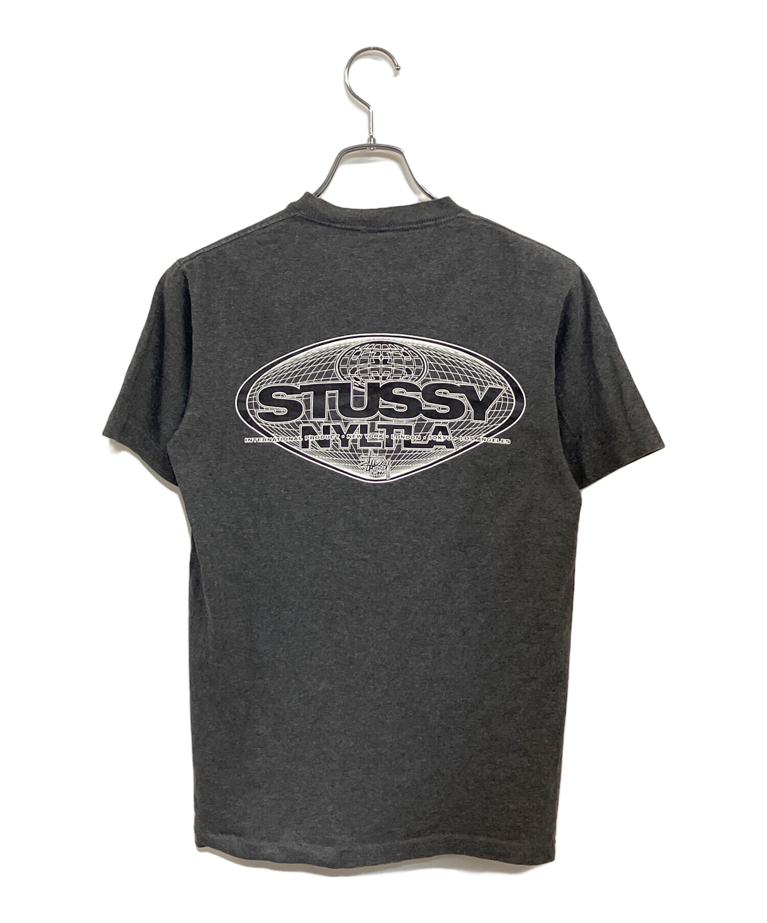 ＊交渉中＊stussy シャツ Sサイズ 中古・古着通販】stussy (ステューシー) 00'sTシャツ グレー サイズ