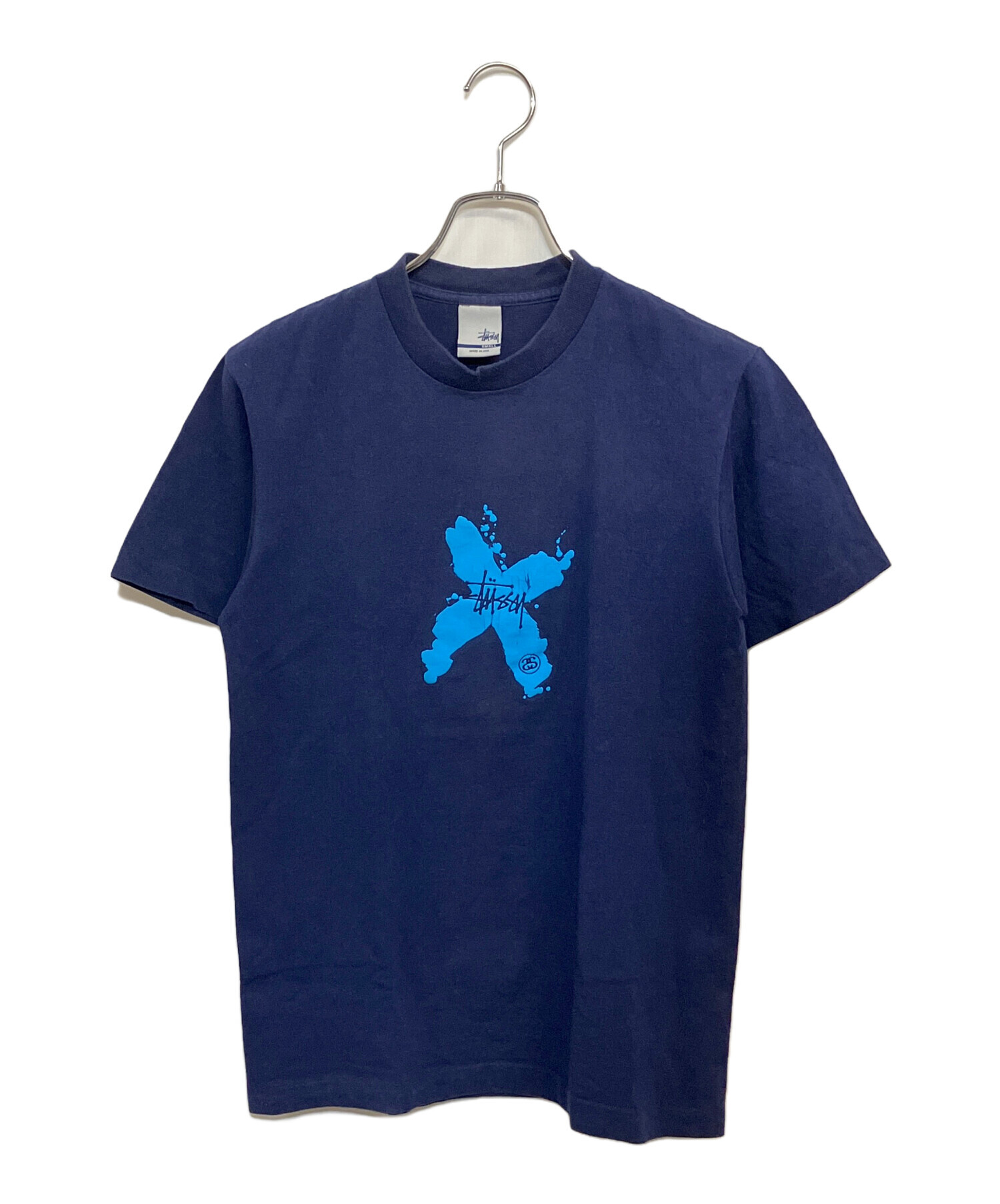 中古・古着通販】stussy (ステューシー) 00'sTシャツ ネイビー×スカイ