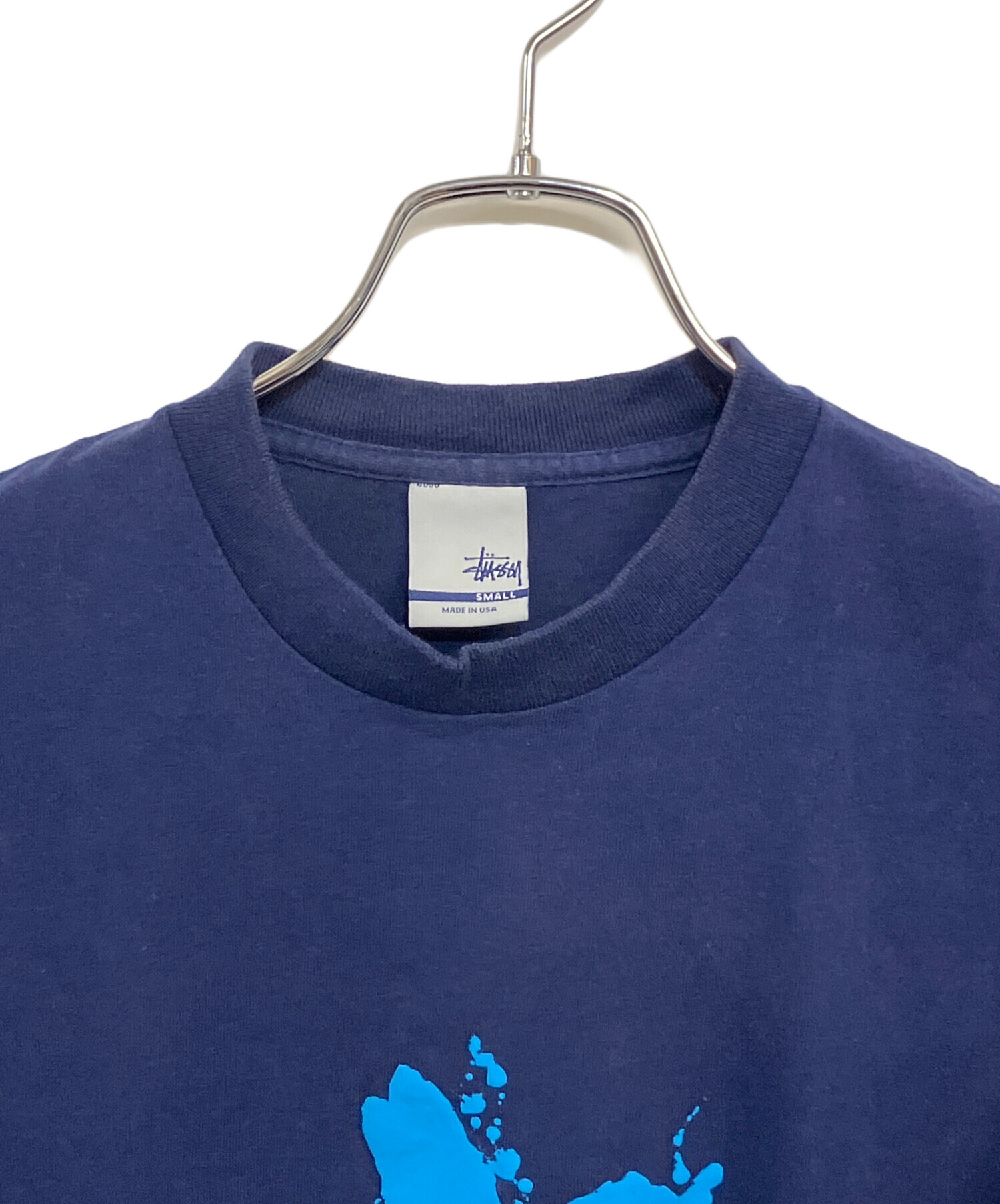 中古・古着通販】stussy (ステューシー) 00'sTシャツ ネイビー×スカイ