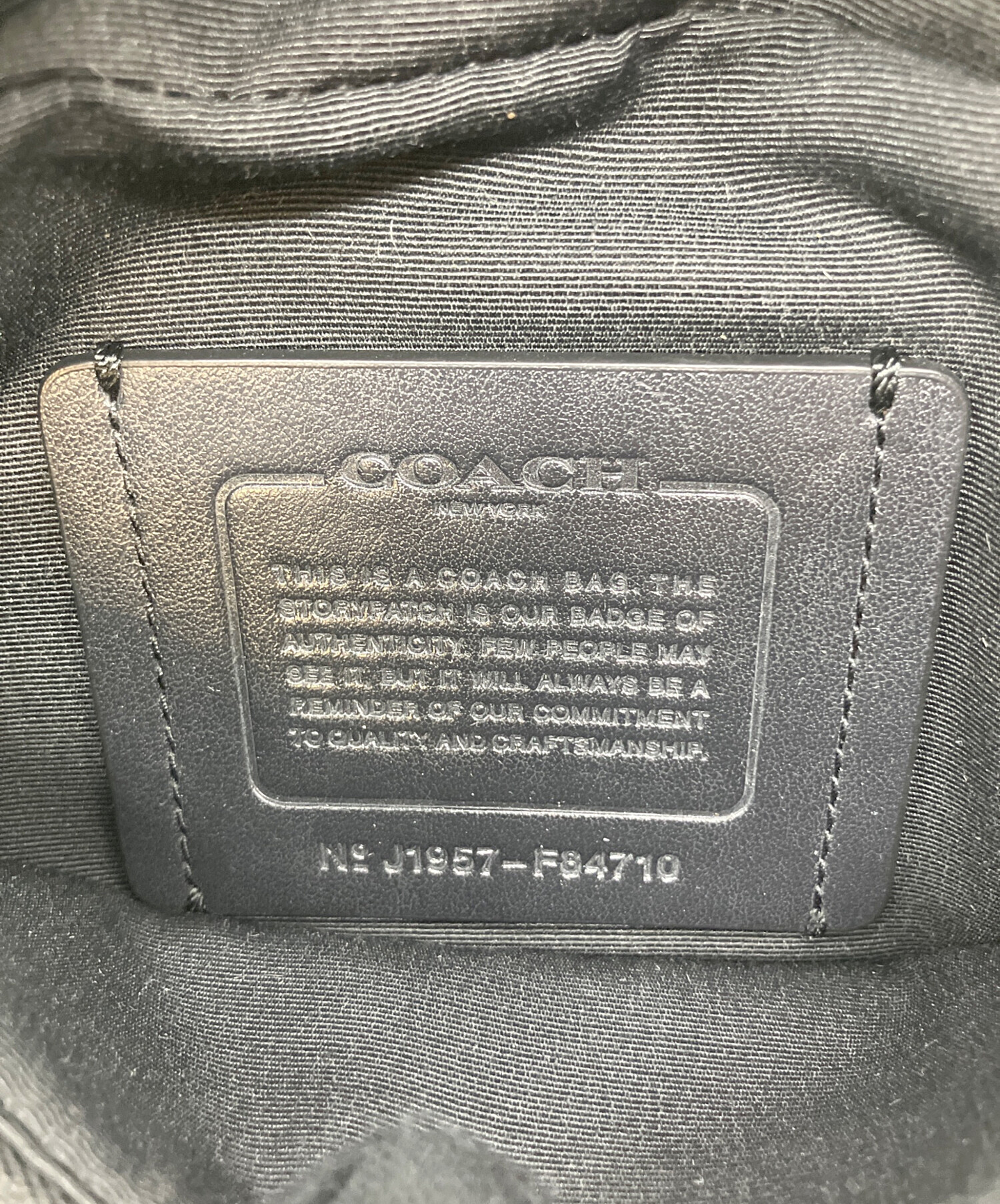 中古・古着通販】COACH (コーチ) ボディバッグ ブラック｜ブランド