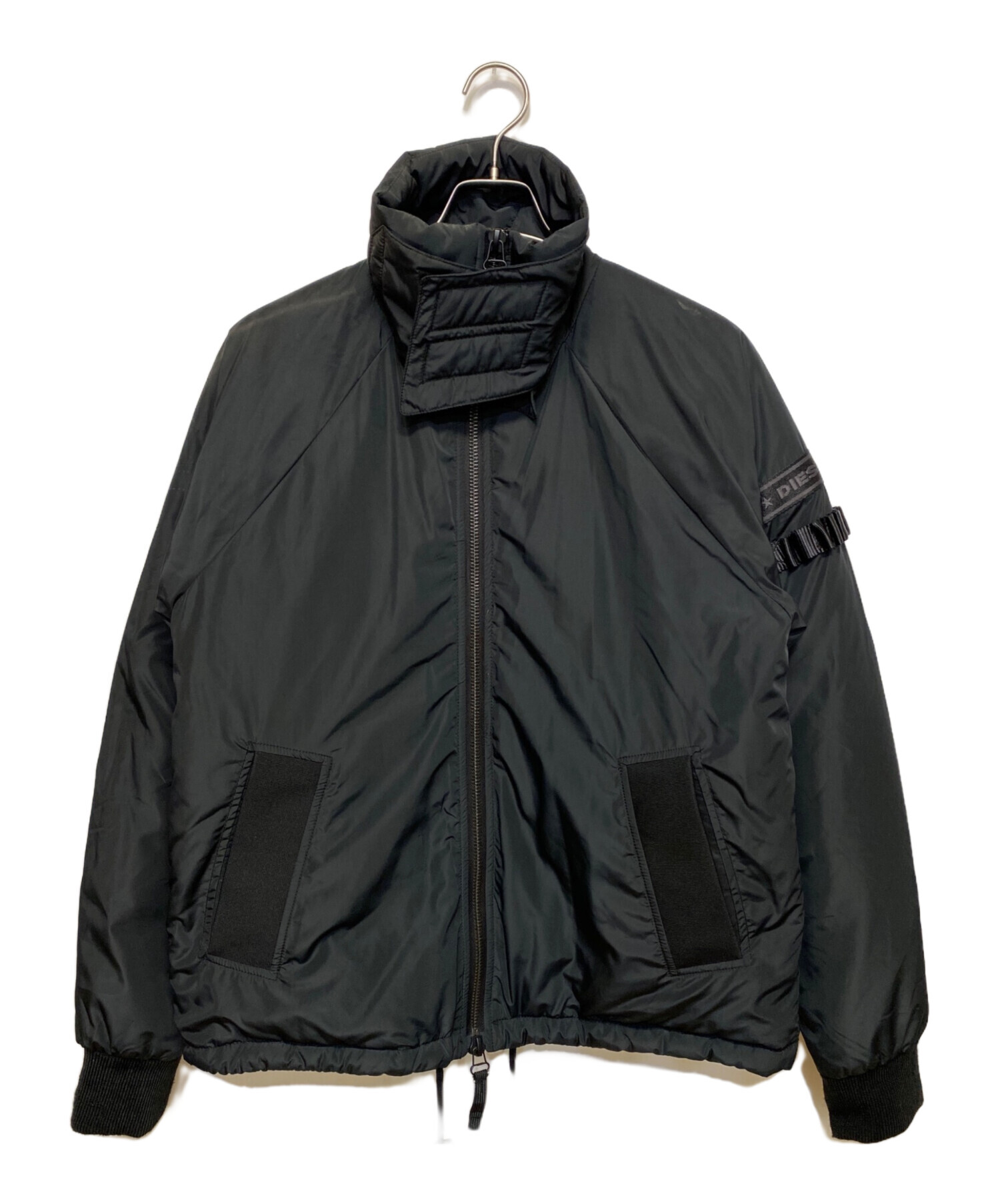 DIESEL ダウンジャケット マットブラック S 中古・古着通販】DIESEL (ディーゼル) ダウンジャケット ブラック
