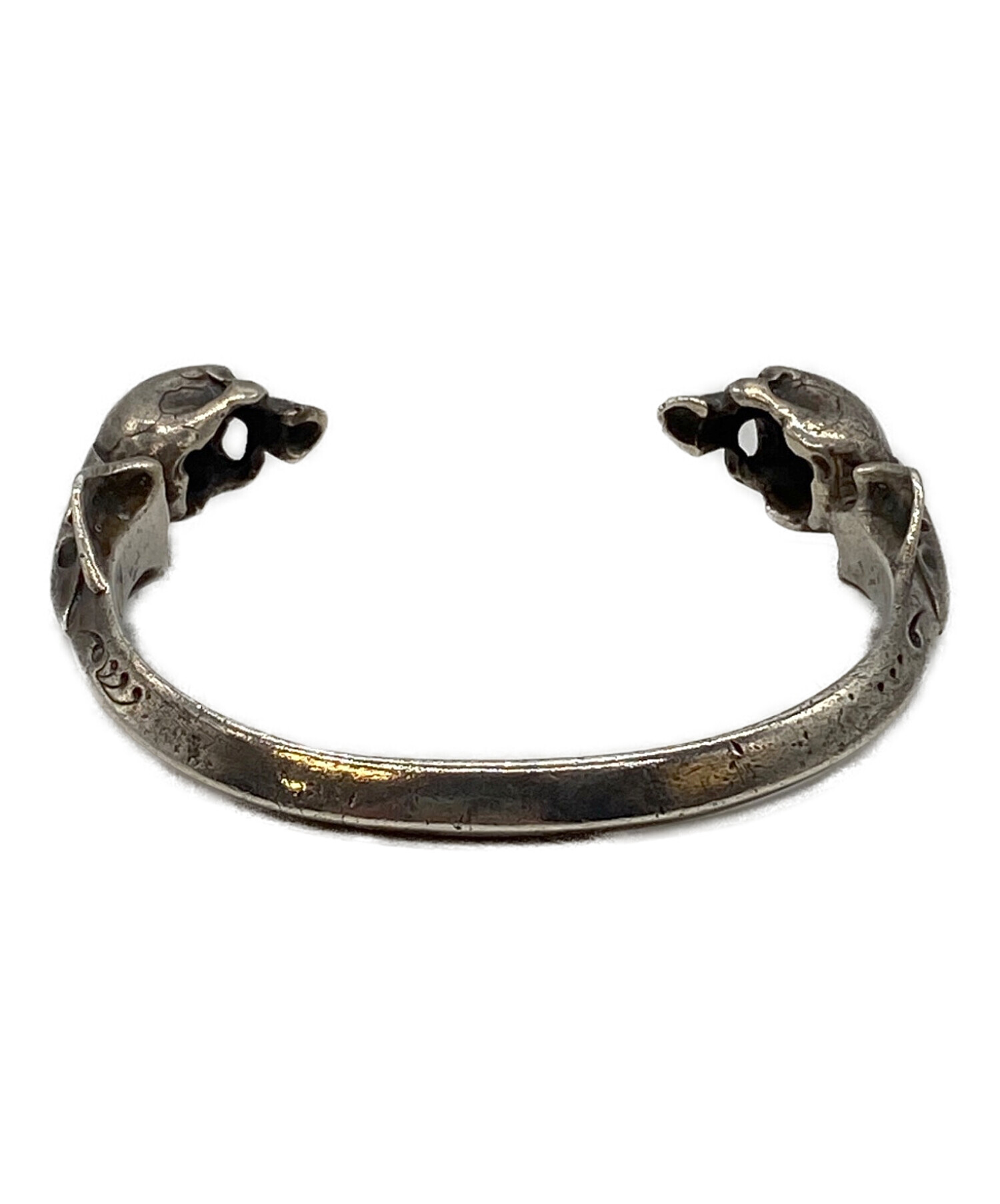 中古・古着通販】CRAZYPIG (クレイジーピッグ) TWO SKULL BANGLE 