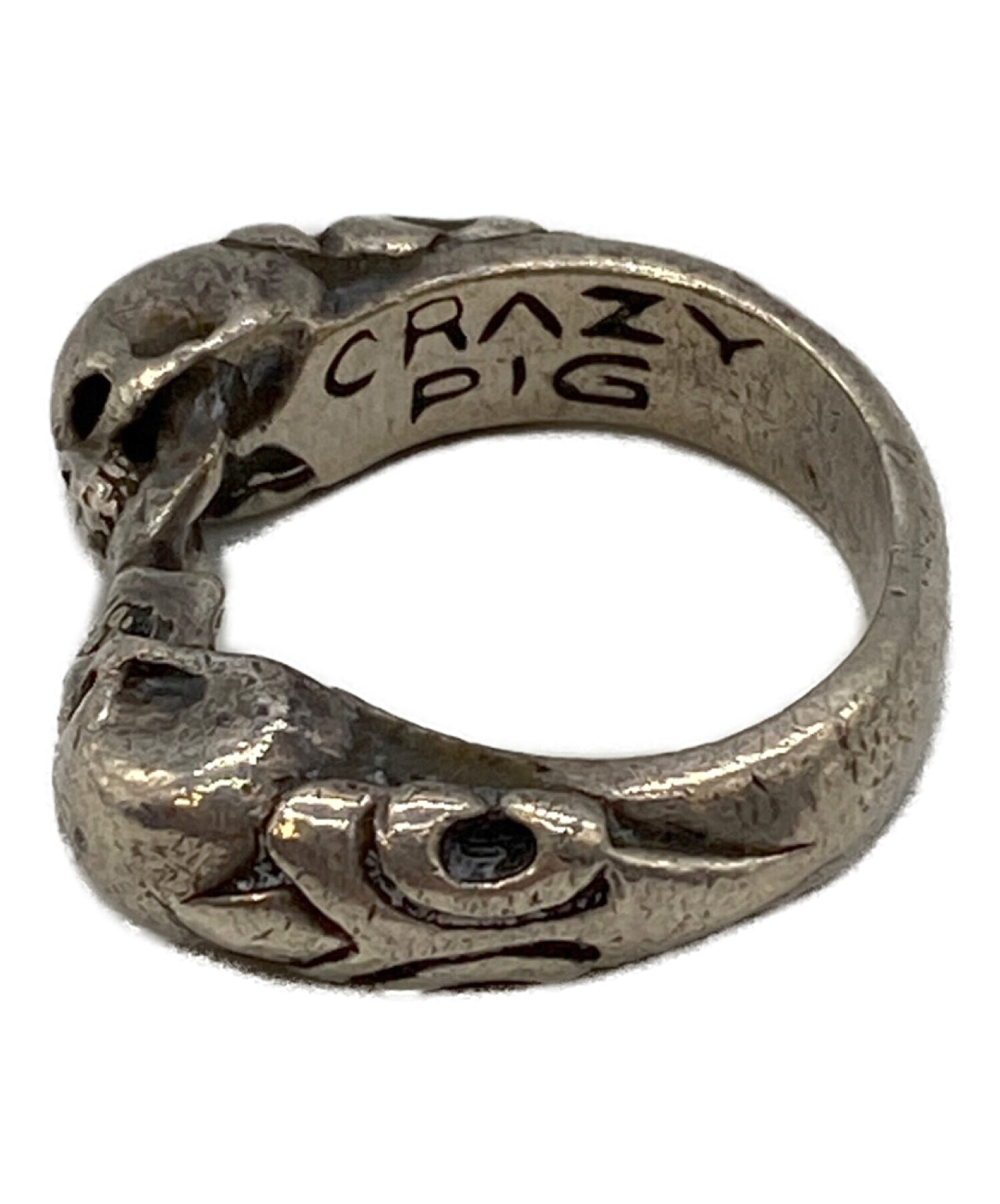 中古・古着通販】CRAZYPIG (クレイジーピッグ) TWO SKULLS TUDOR RING