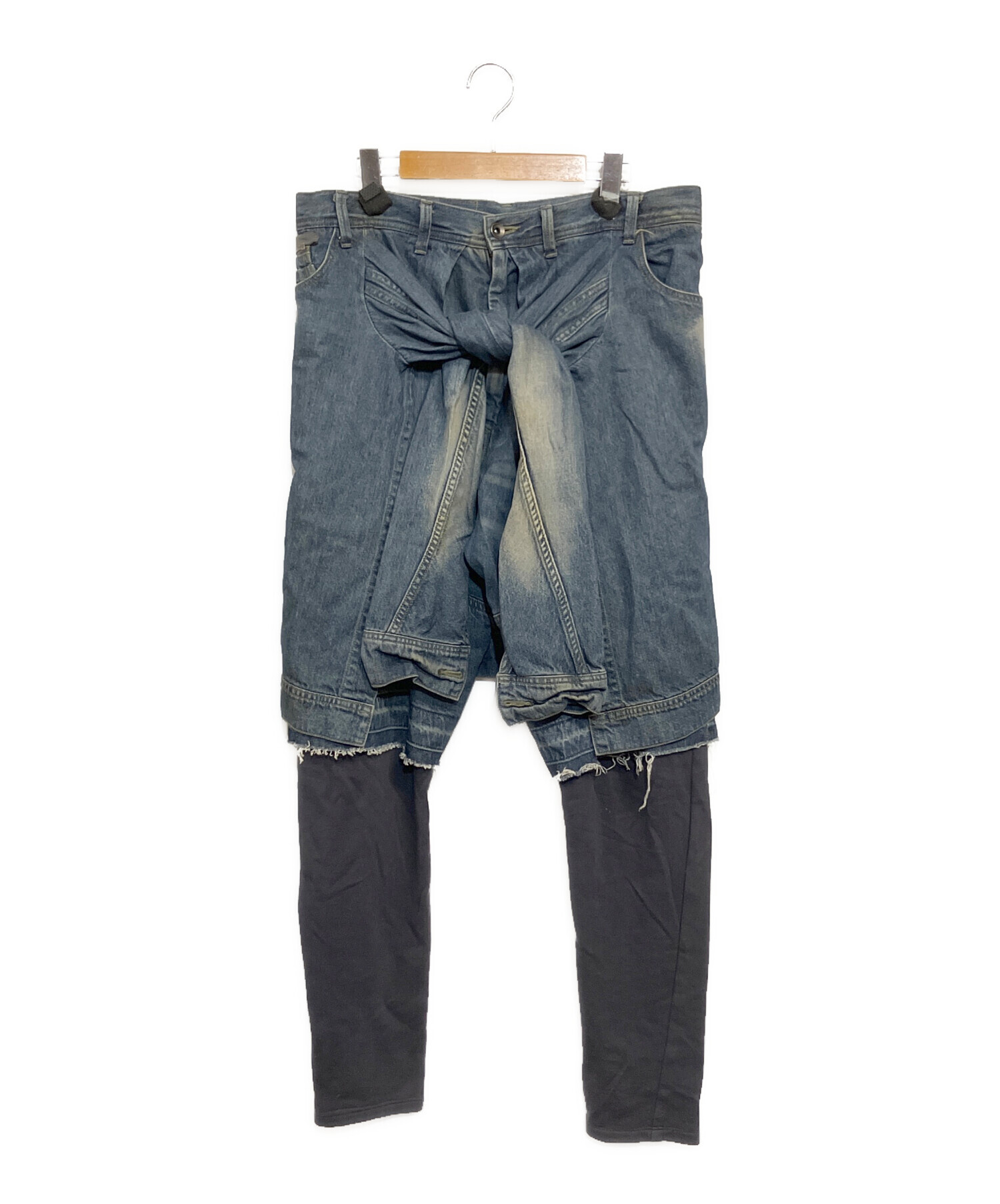 中古・古着通販】JULIUS (ユリウス) 再構築デニムサルエルパンツ