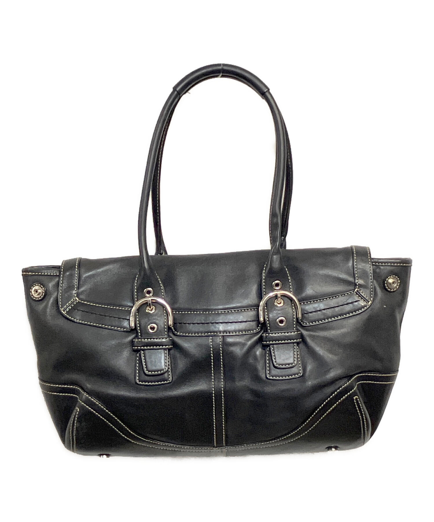 K*様 コーチ　ヌバック ソーホー ハンドバッグ トートバッグ　archive 中古・古着通販】COACH (コーチ) ハンドバッグ ブラック｜ブランド