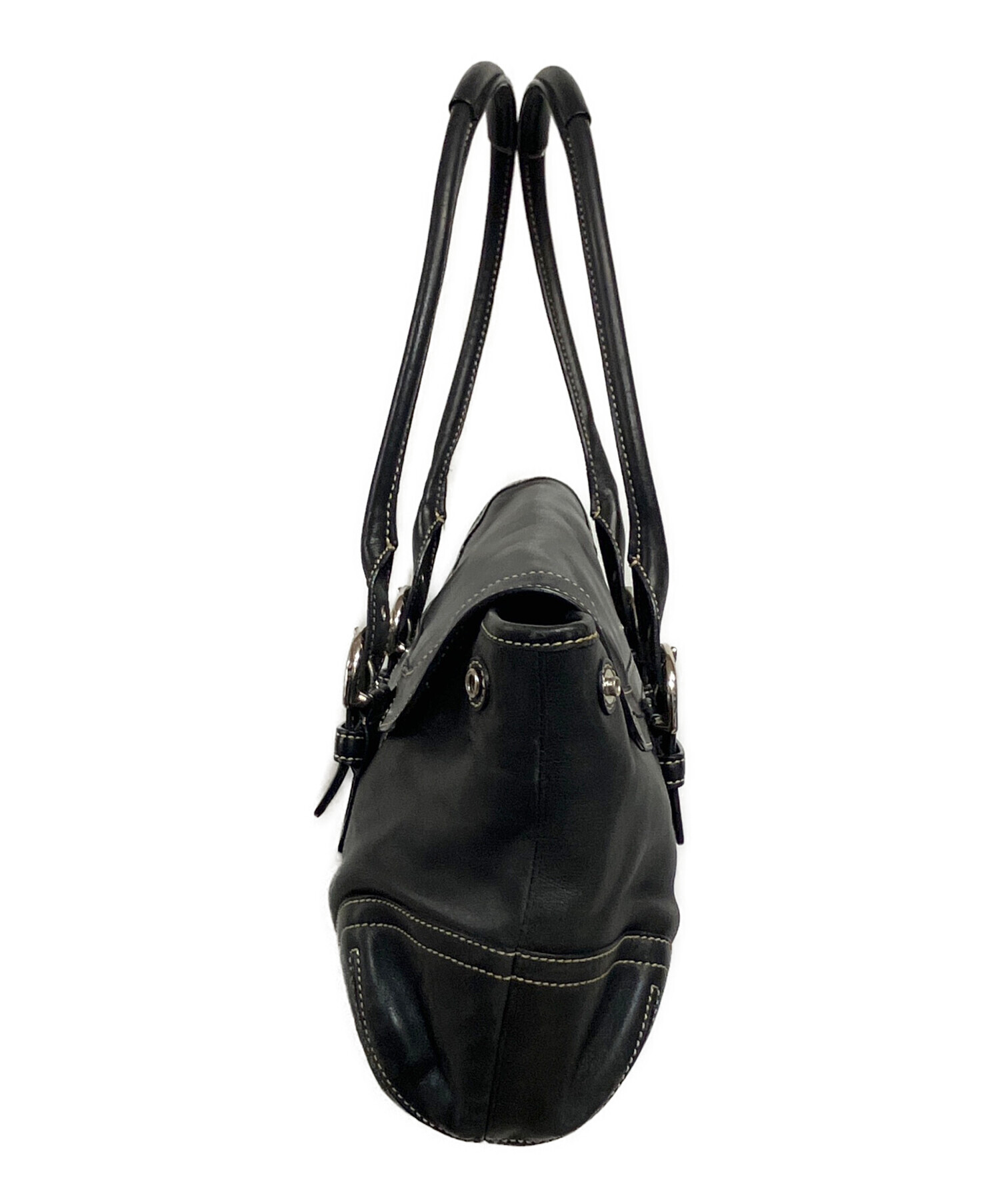 中古・古着通販】COACH (コーチ) ハンドバッグ ブラック｜ブランド