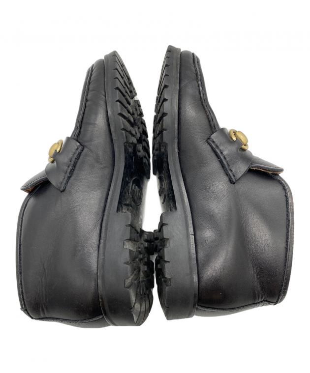 中古・古着通販】GUCCI (グッチ) ホースビット チャッカ ブラック