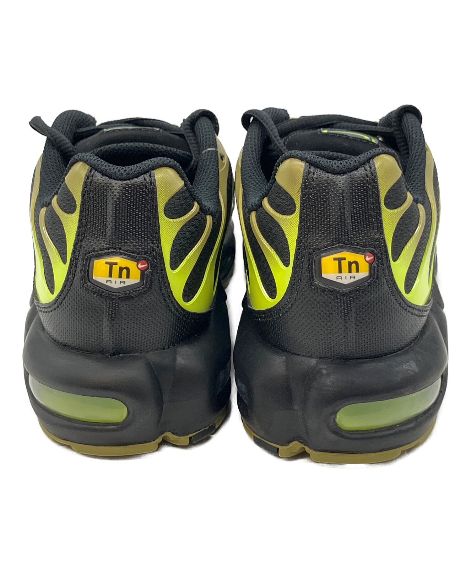 中古・古着通販】NIKE (ナイキ) AIR MAX PLUS ブラック×ライムグリーン 