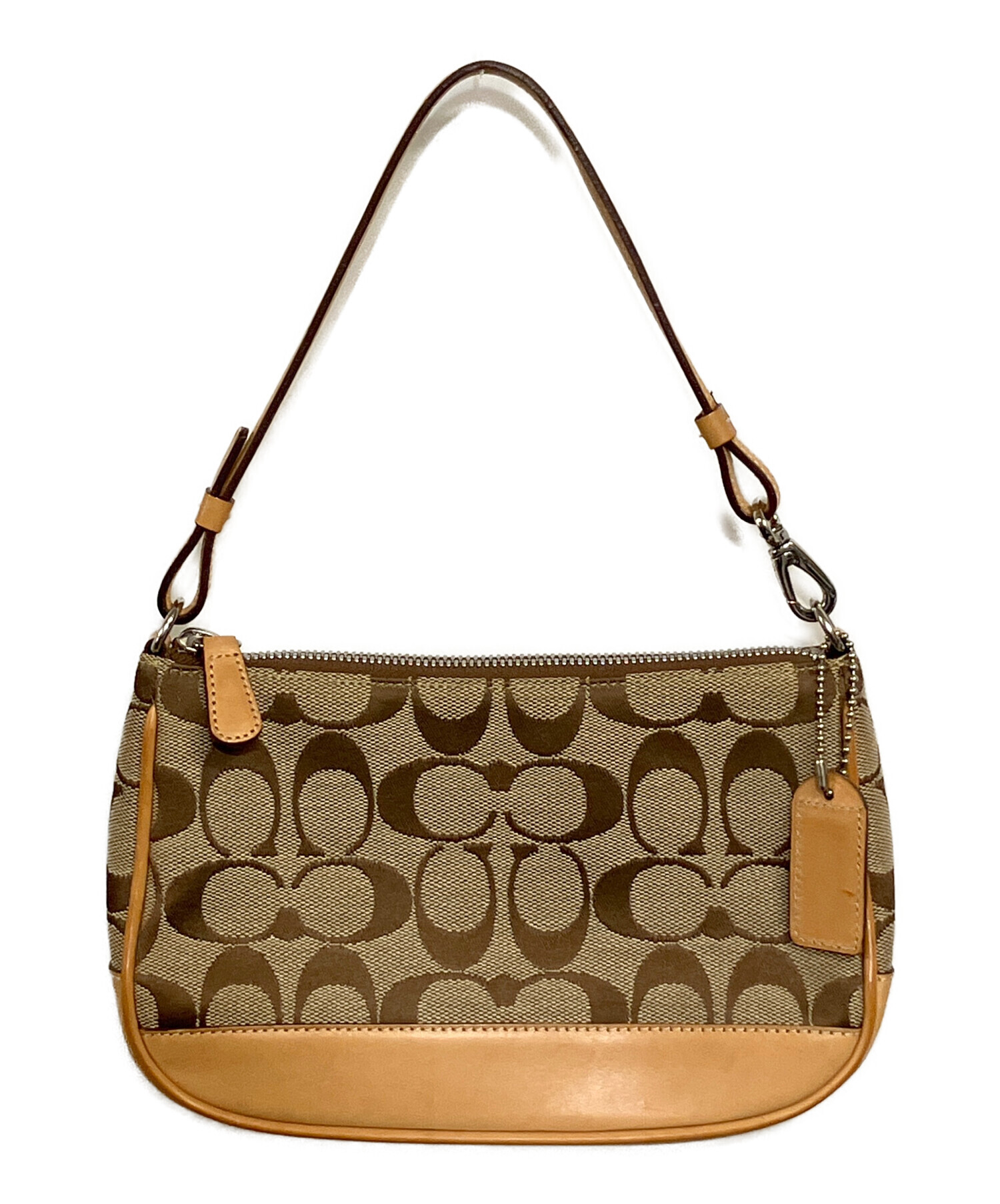 中古・古着通販】COACH (コーチ) ハンドバッグ ベージュ｜ブランド