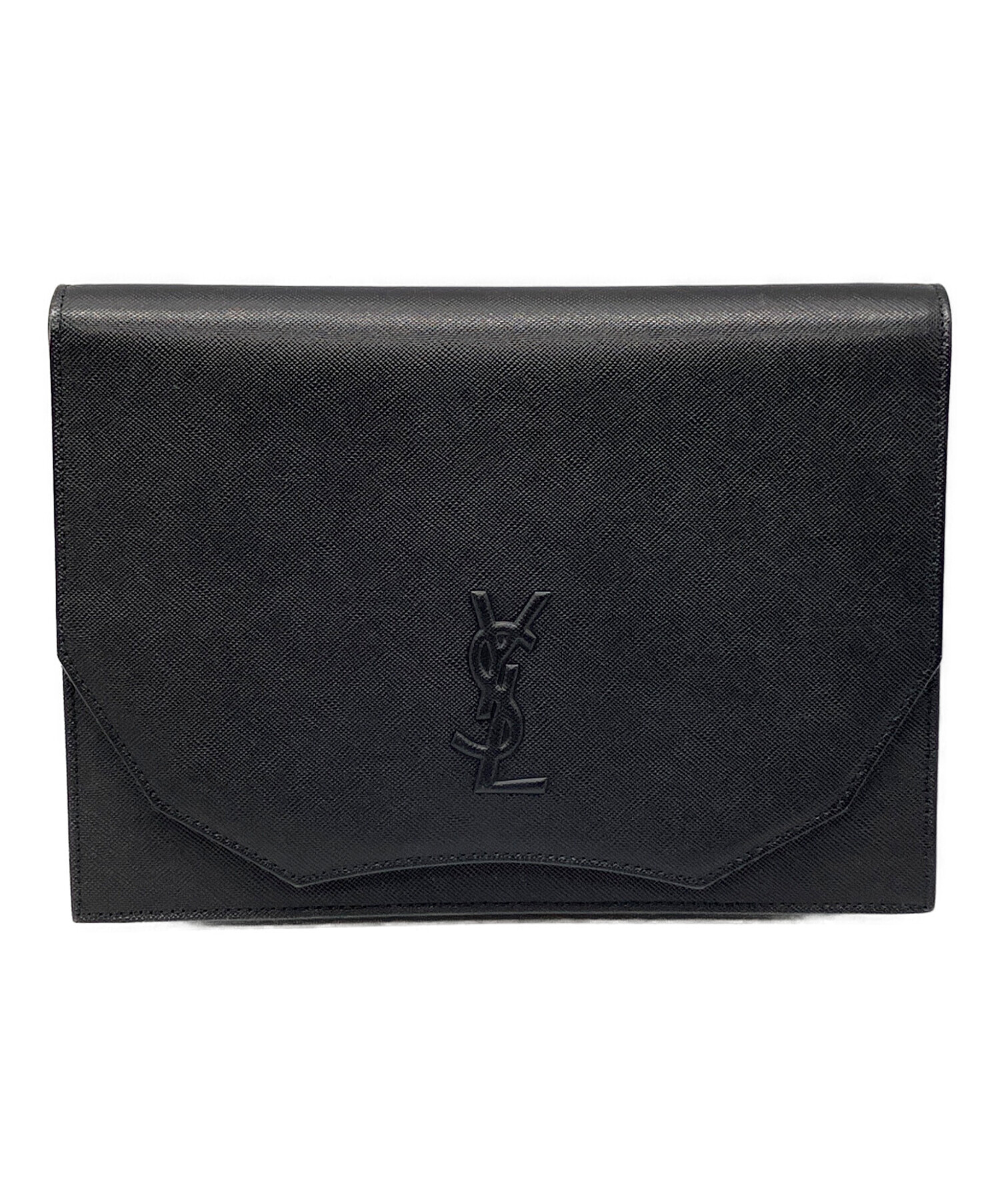 YVES SAINT LAURENT ビンテージ クラッチバッグ ブラック 中古・古着通販】Yves Saint Laurent (イヴサンローラン) クラッチ