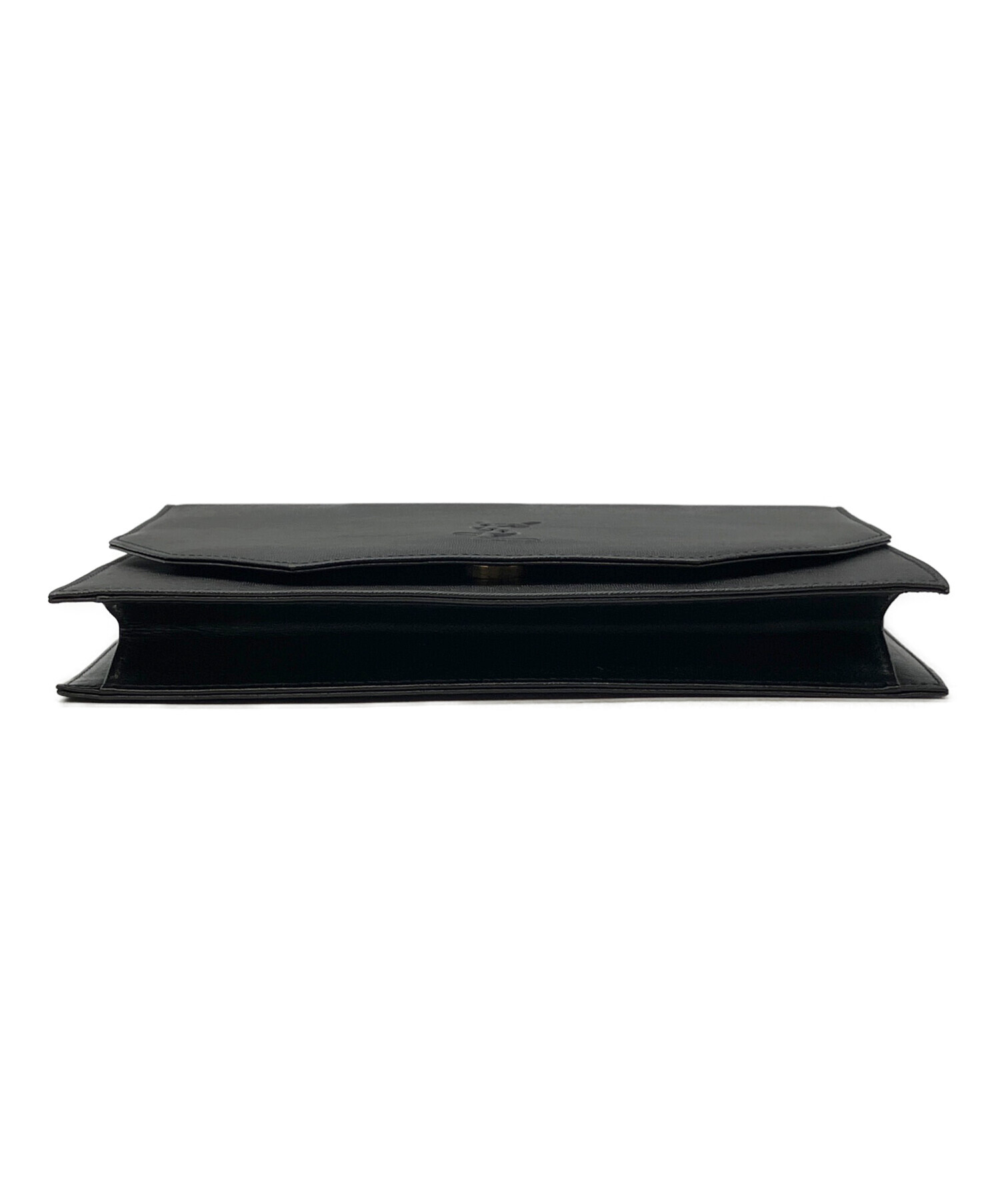 Yves Saint Laurent クラッチバッグ ブラック 中古・古着通販】Yves Saint Laurent (イヴサンローラン) クラッチ