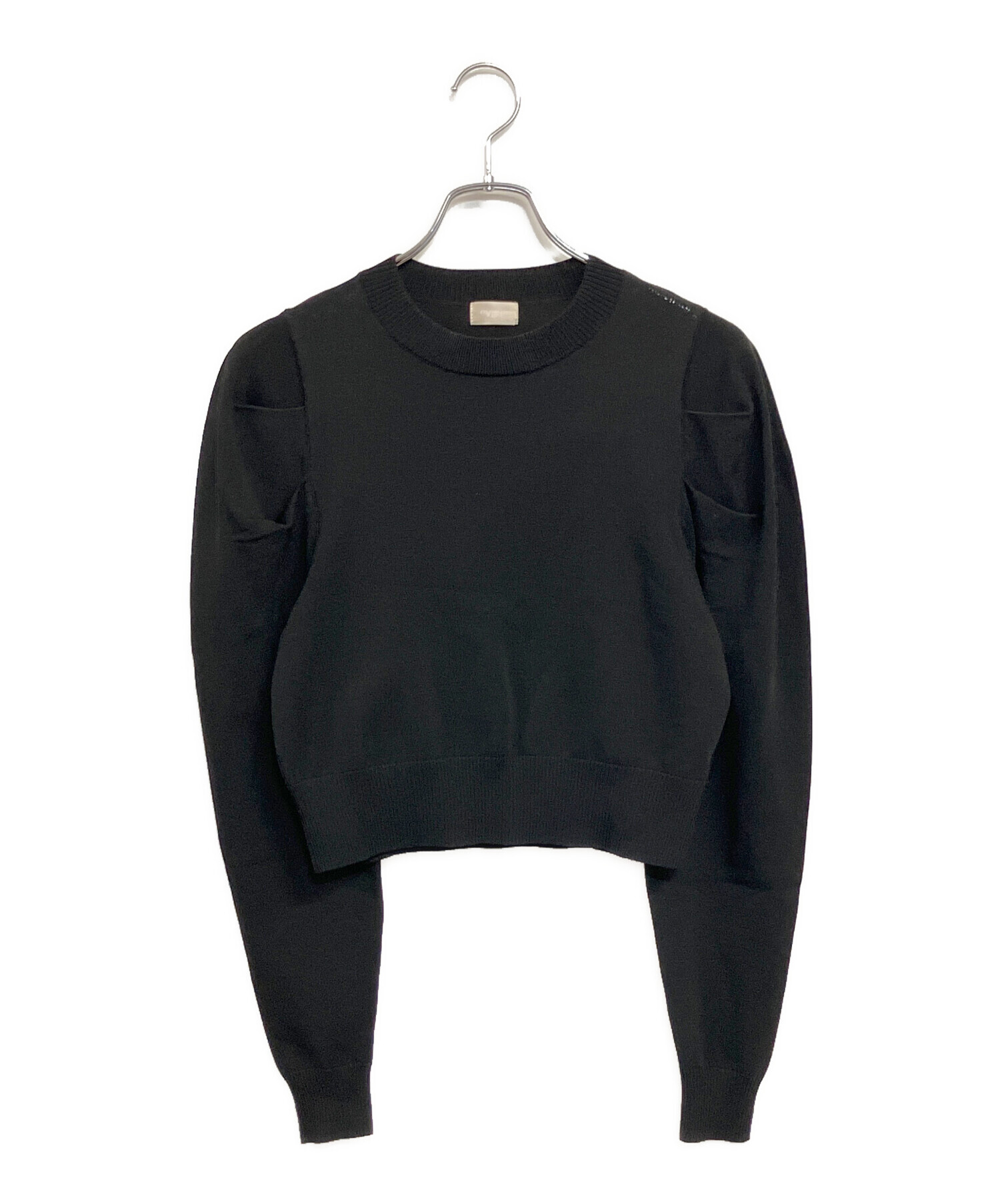 中古・古着通販】cygne (シーニュ) 薄手ニット ブラック サイズ:SIZE S