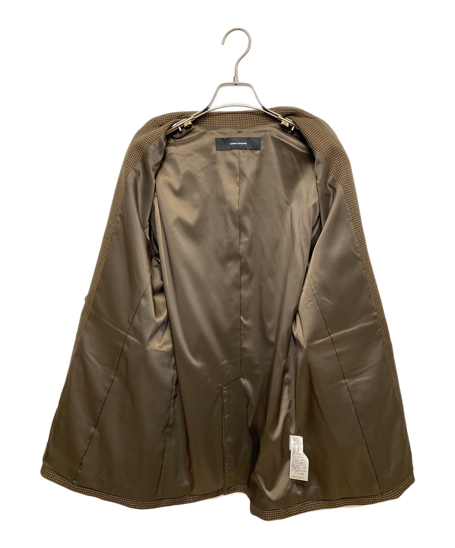 【新品未使用】JOURNAL STANDARD ウールライクジャケット ブラウン 中古・古着通販】JOURNAL STANDARD (ジャーナルスタンダード) ウール