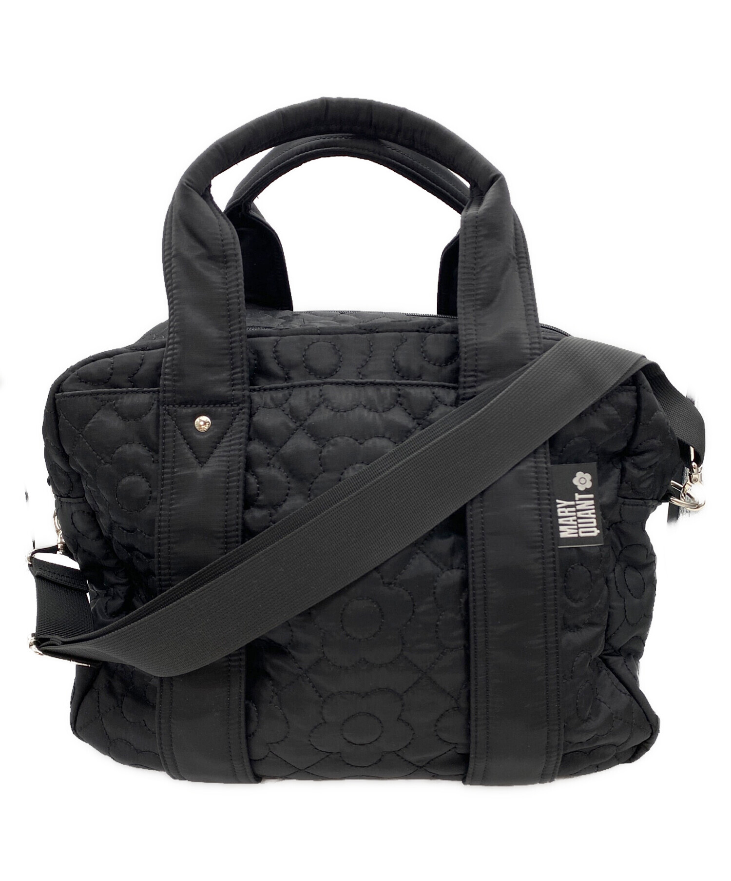 s*m様 未使用MARY QUANT ボディバッグ ブラック　キルティング素材 中古・古着通販】MARY QUANT (マリークヮント) キルティングボストン
