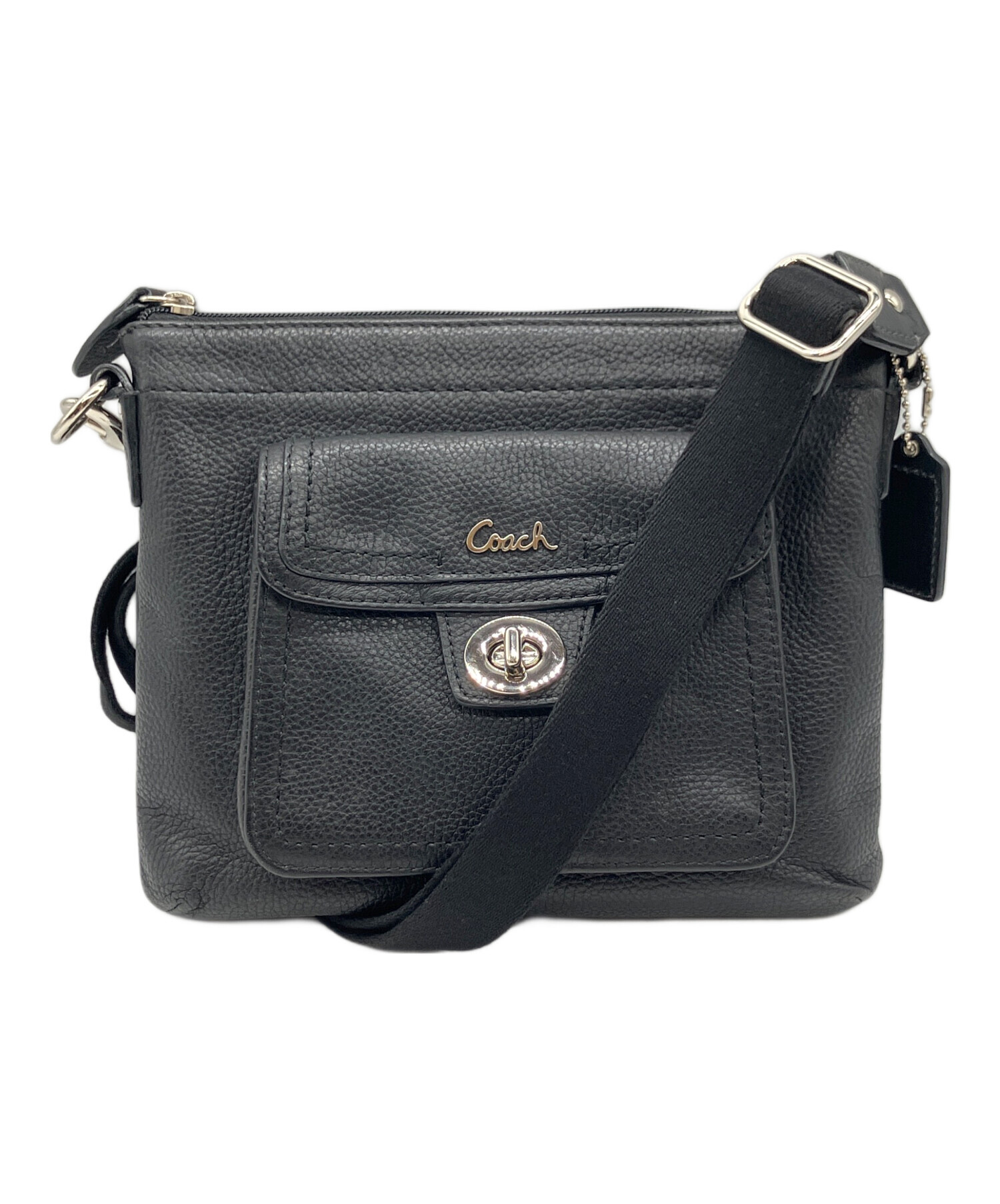 中古・古着通販】COACH (コーチ) ターンロックレザーショルダーバッグ