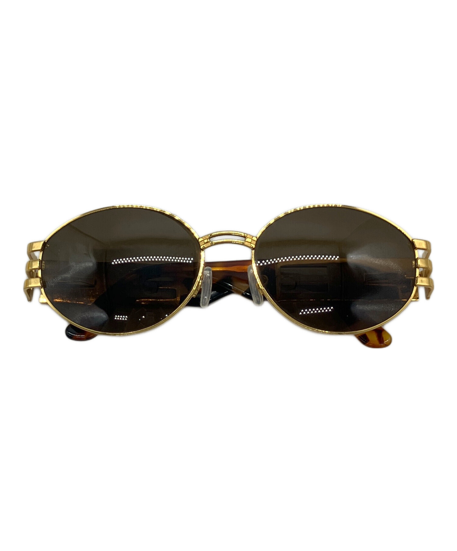 ♡未使用♡ フェンディ FENDI ラインストーン サングラス ゴールド 中古・古着通販】FENDI (フェンディ) サングラス ゴールド｜ブランド