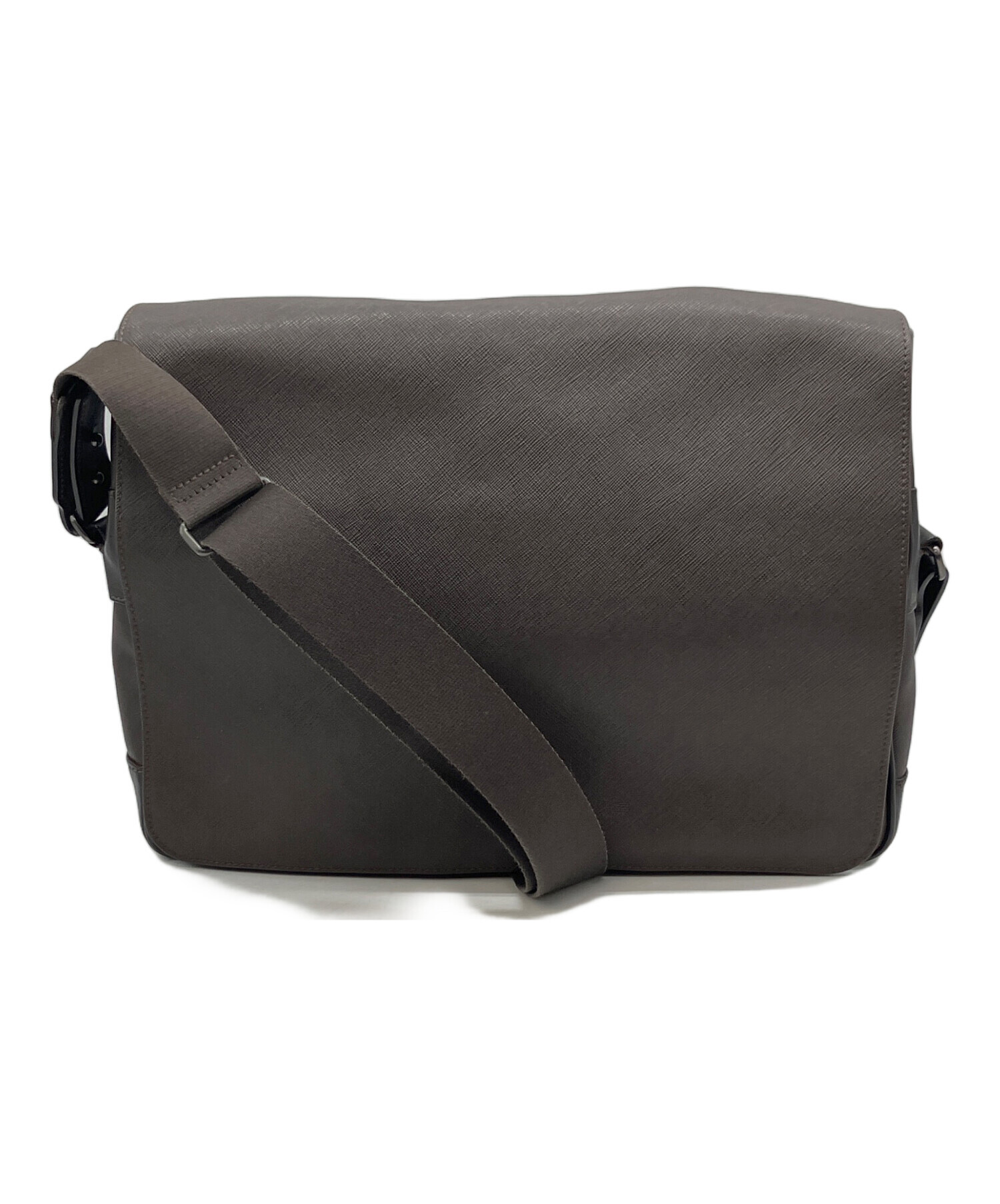 未使用級✨ ダンヒル dunhill スモール メッセンジャー シグネチャー 中古・古着通販】dunhill (ダンヒル) メッセンジャーバッグ ダーク