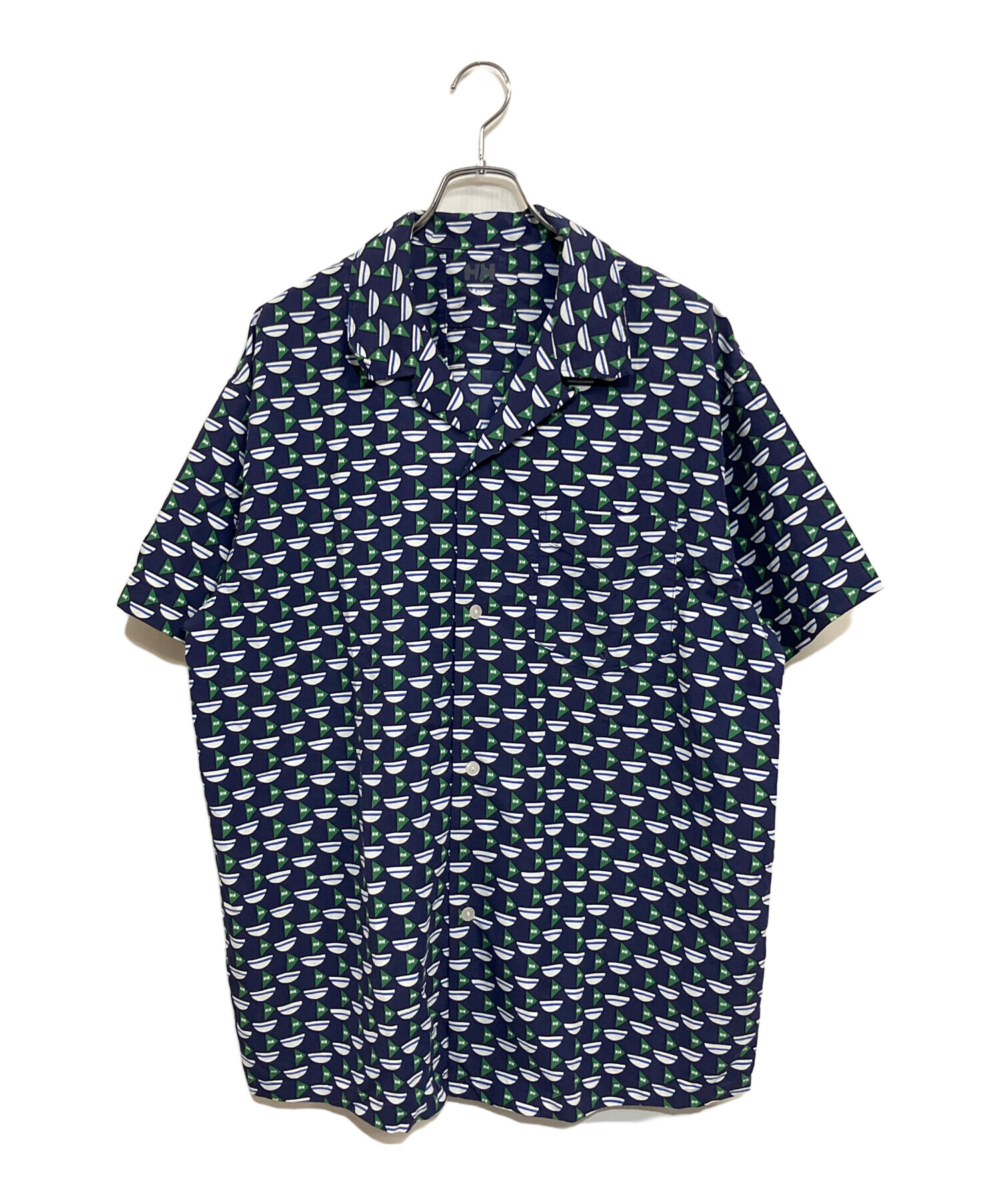 1848　ヘリーハンセン×ミナ ペルホネンのコラボウェア　シャツ　S 中古・古着通販】HELLY HANSEN (ヘリーハンセン) mina perhonen (ミナ