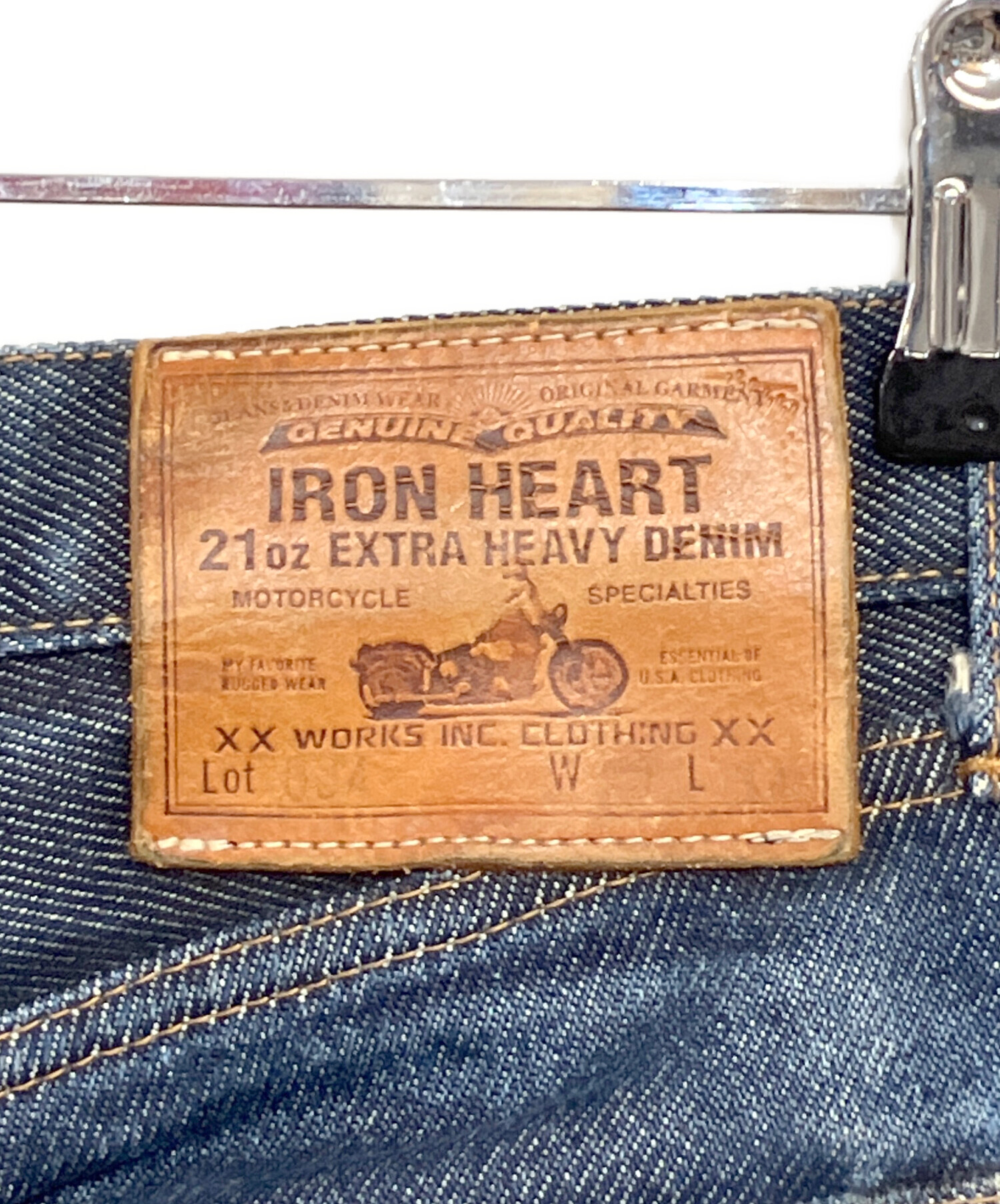 アイアンハート　IRON HEART 1634ストレート　w33 股下長い 中古・古着通販】IRON HEART (アイアンハート) 634 ストレートジーンズ