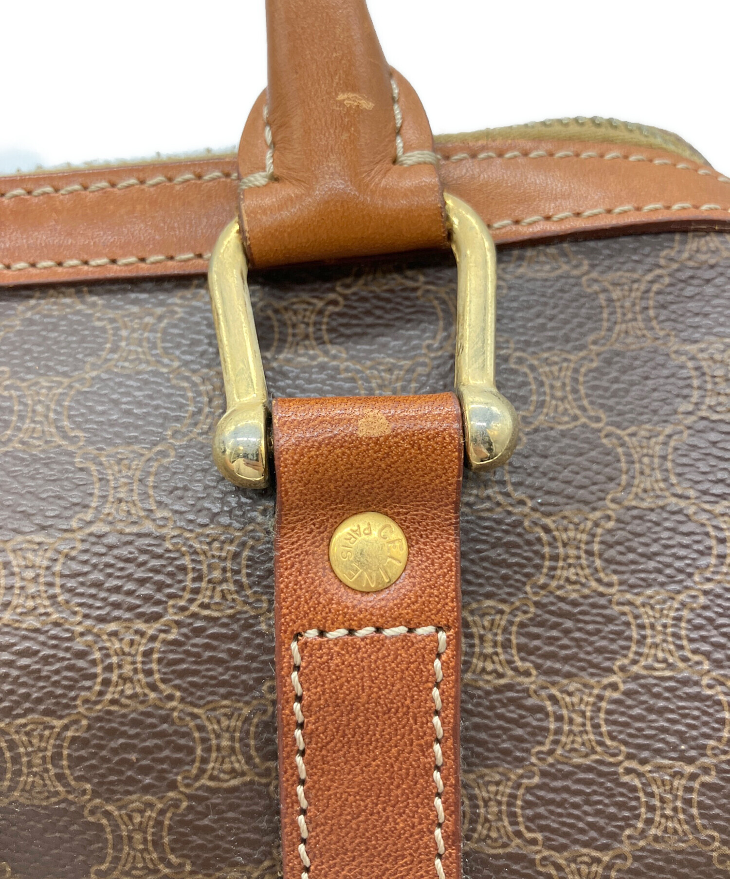 中古・古着通販】CELINE (セリーヌ) ミニボストンバッグ ブラウン