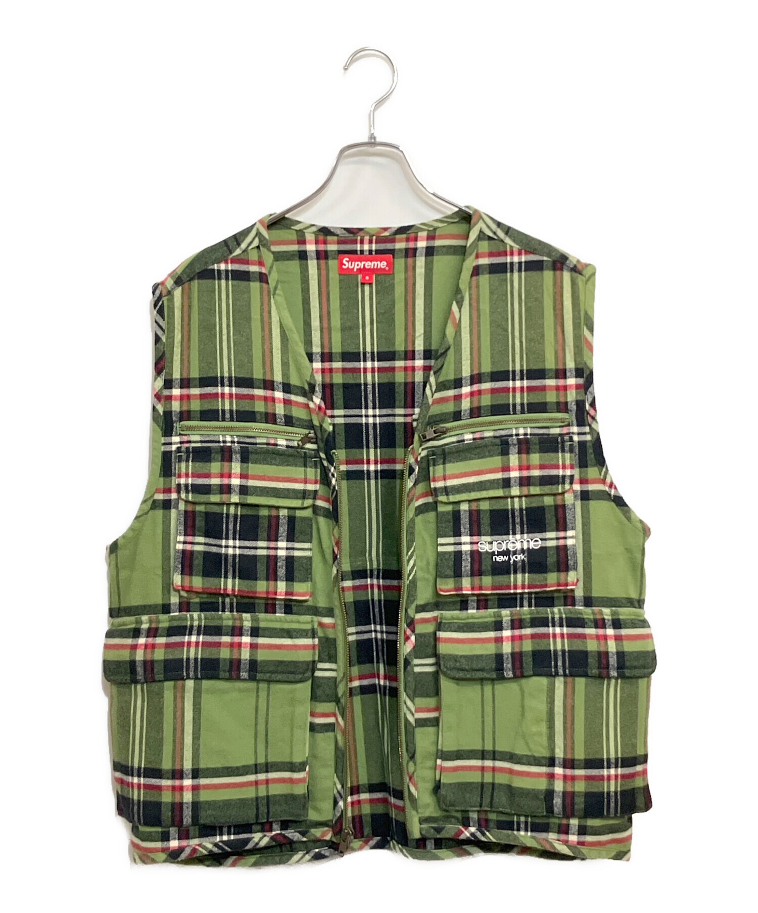 中古・古着通販】SUPREME (シュプリーム) Tartan Flannel Cargo Vest