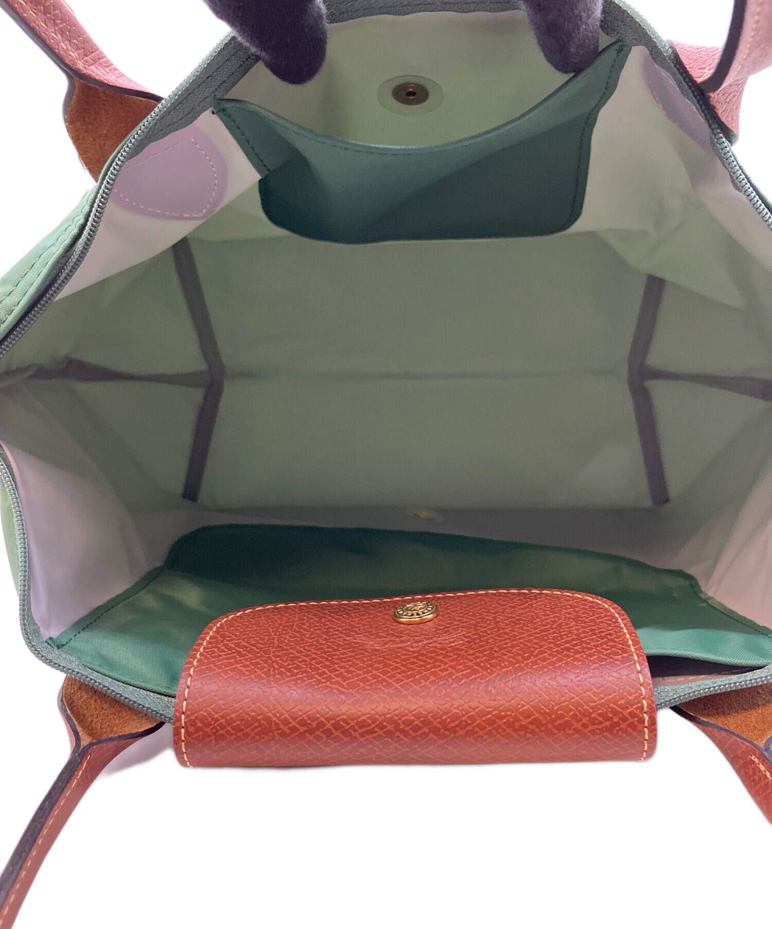 中古・古着通販】LONGCHAMP (ロンシャン) トートバッグ グリーン