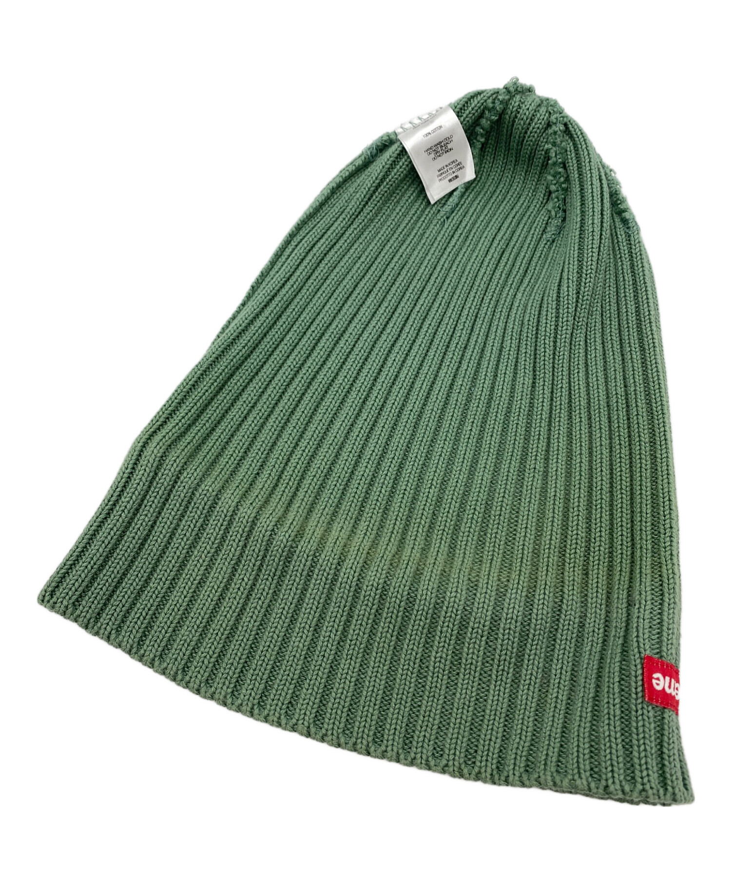 Supreme ニット帽 オリーブグリーン 中古・古着通販】SUPREME (シュプリーム) ニット帽 黄緑｜ブランド