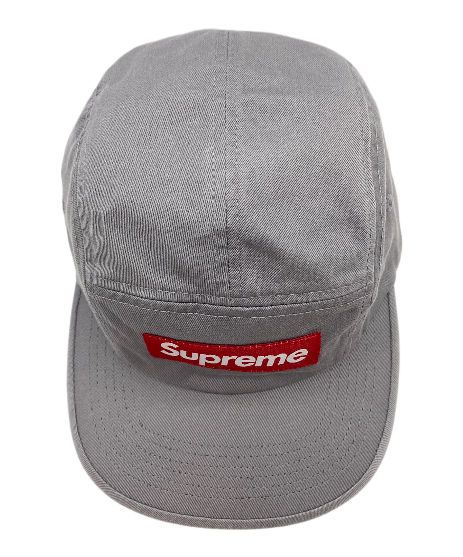 Supreme ストライプキャップ グレー 中古・古着通販】SUPREME (シュプリーム) キャップ グレー｜ブランド