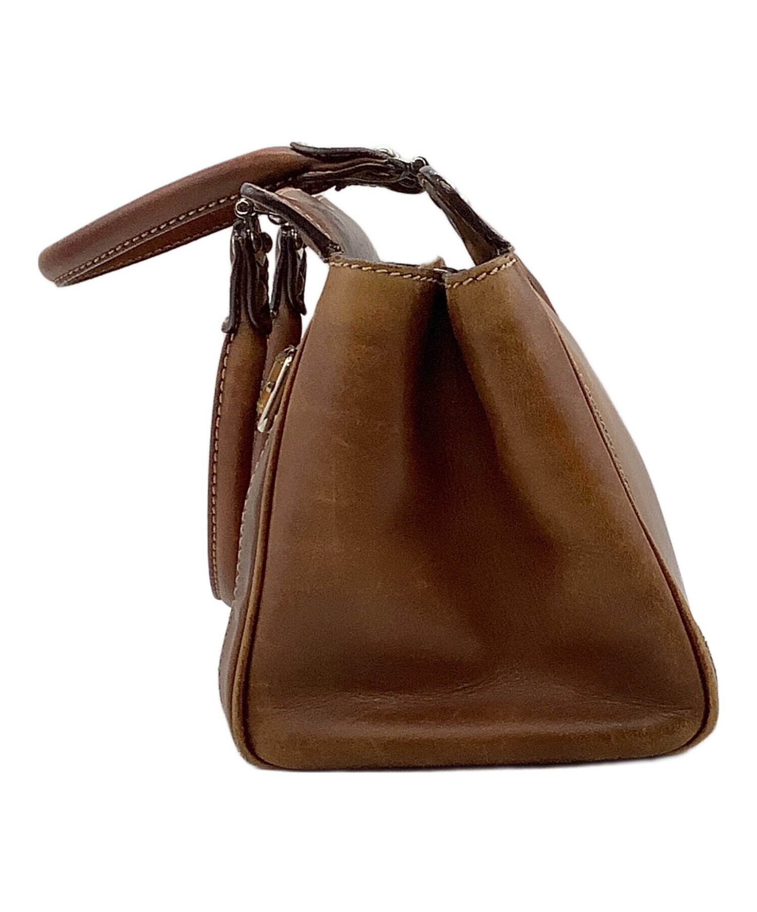 中古・古着通販】MIU MIU (ミュウミュウ) ハンドバッグ ブラウン