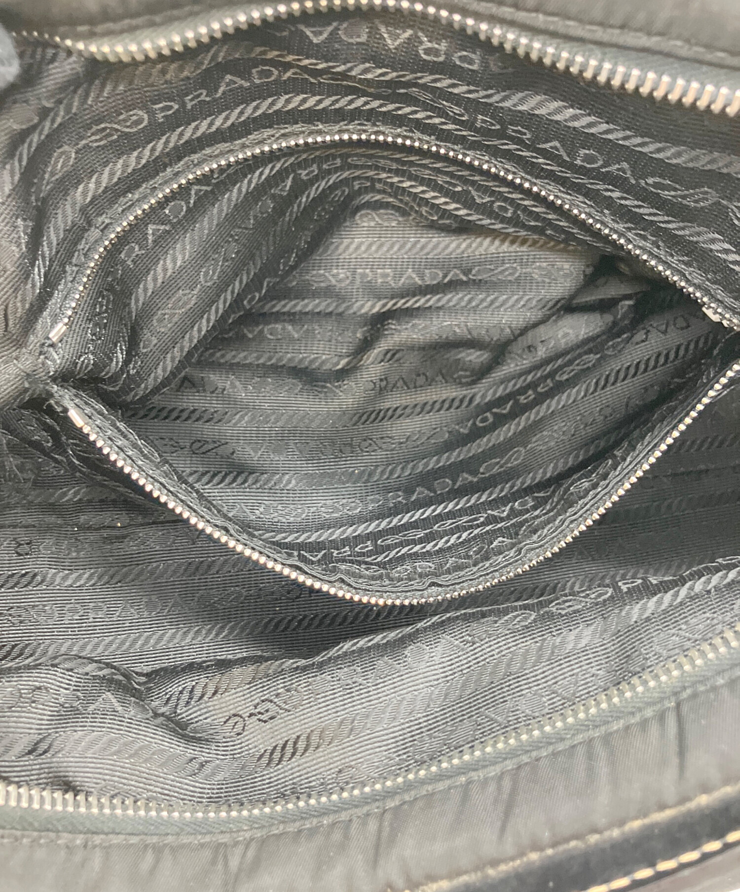 中古・古着通販】PRADA (プラダ) ナイロンハンドバッグ ブラック