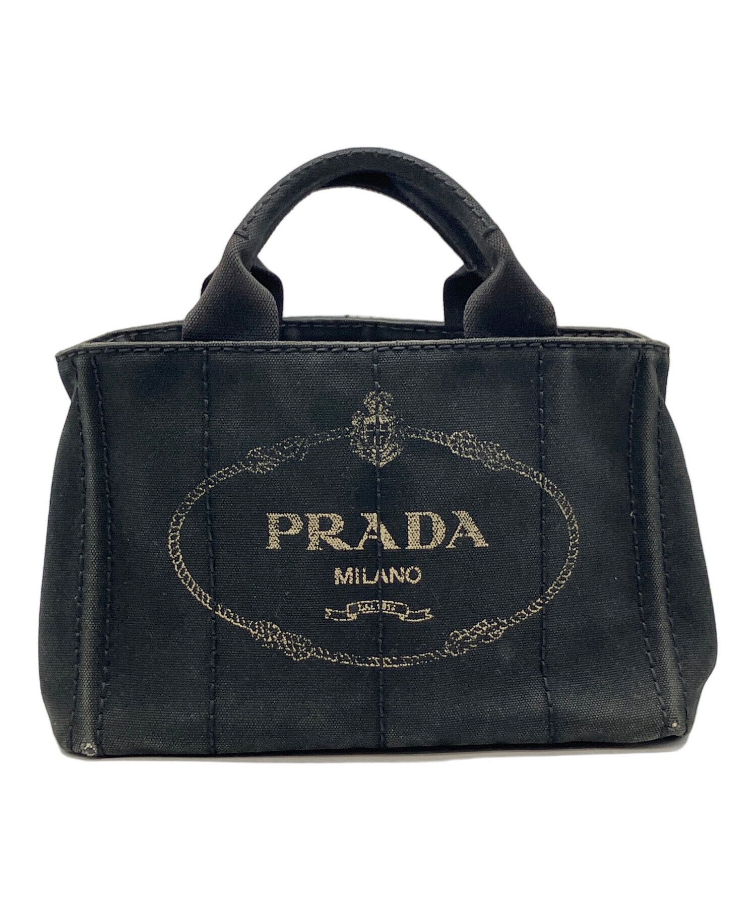 ♡*様 PRADA プラダ トートバッグ 中古・古着通販】PRADA (プラダ) トートバッグ ブラック｜ブランド