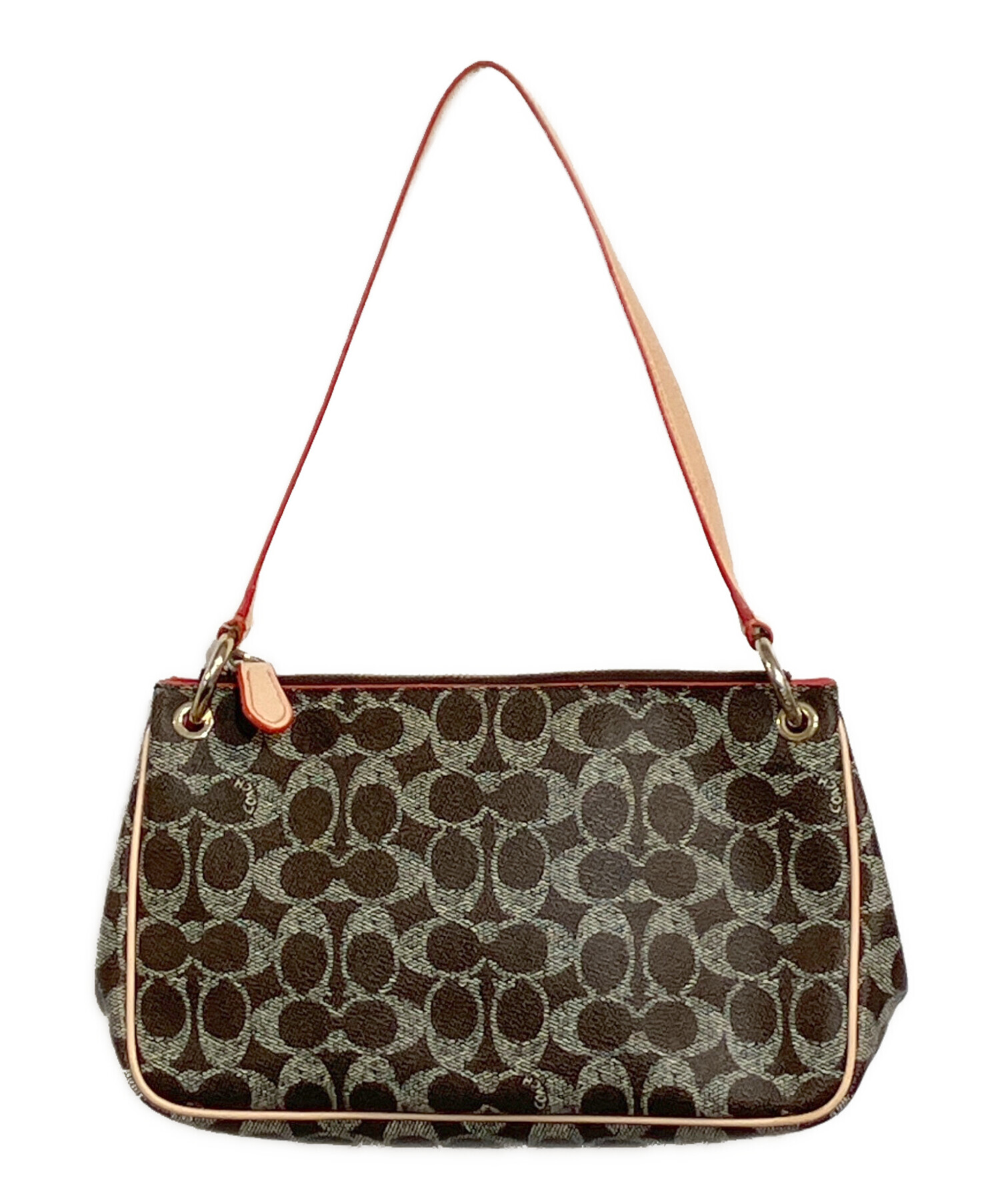 中古・古着通販】COACH (コーチ) 2WAYショルダーバッグ ダークブラウン