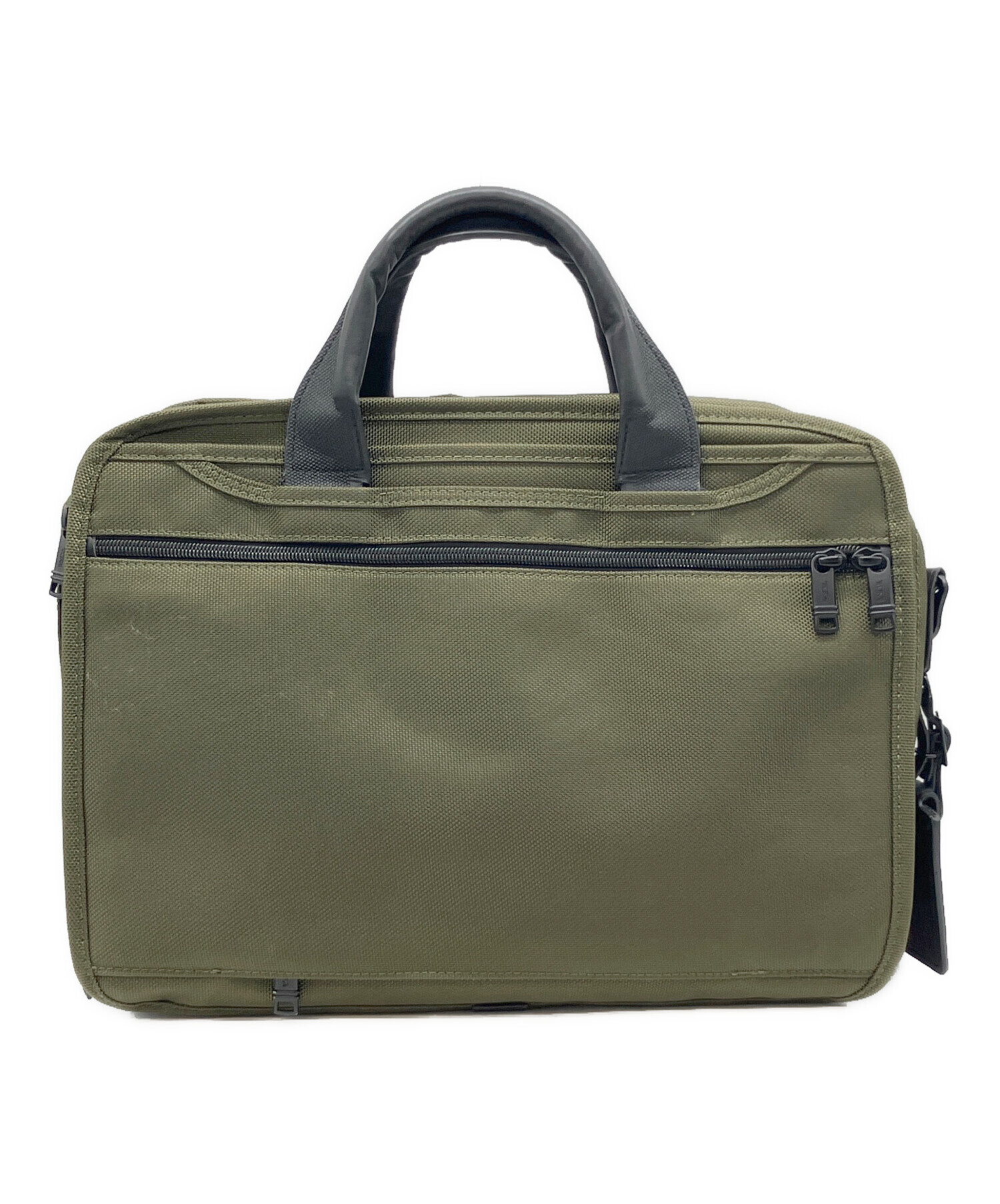 TUMI ビジネスバッグ オリーブ(未使用品) 中古・古着通販】TUMI (トゥミ) 2WAYバッグ オリーブ｜ブランド・古着