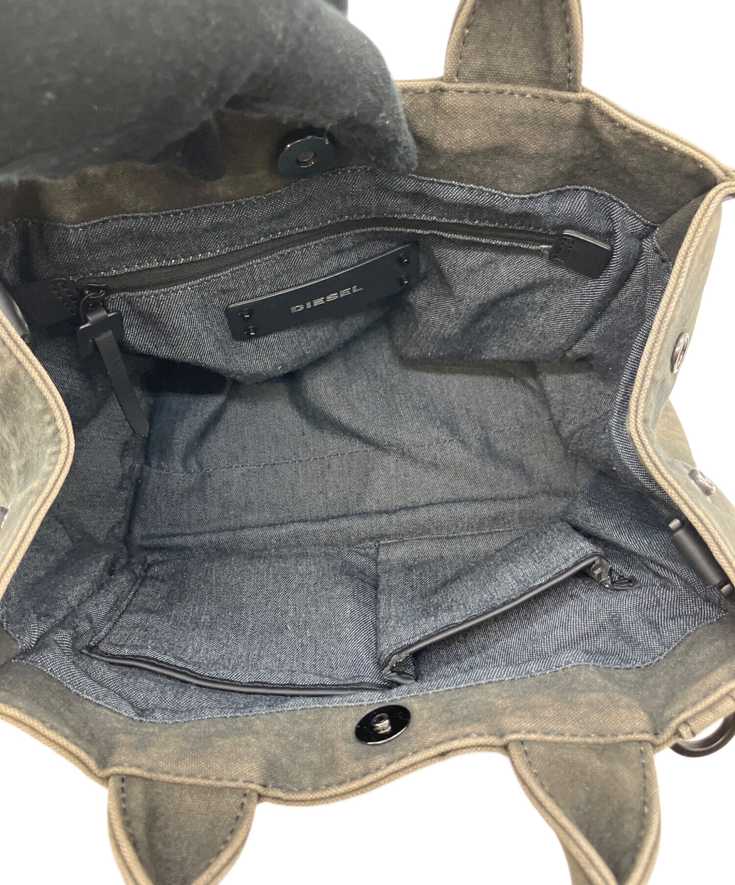 中古・古着通販】DIESEL (ディーゼル) ハンドバッグ カーキ｜ブランド