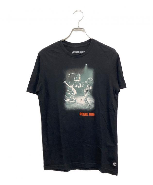 98年オリジナル激レア パールジャム ツアーTシャツ バンT フェード黒 S〜M 中古・古着通販】pearl jam (パール・ジャム) VOLCOM (ボルコム