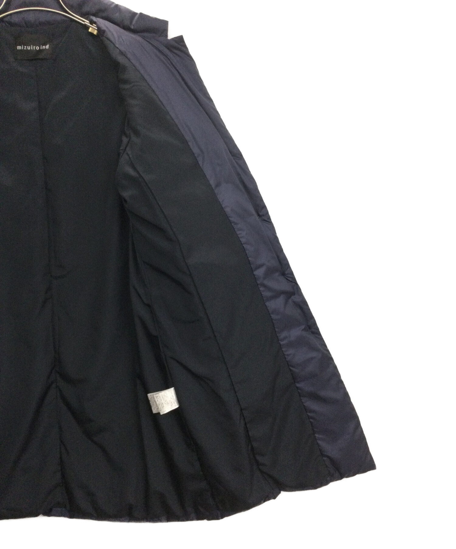 中古・古着通販】mizuiro-ind (ミズイロインド) ステンカラーダウン 