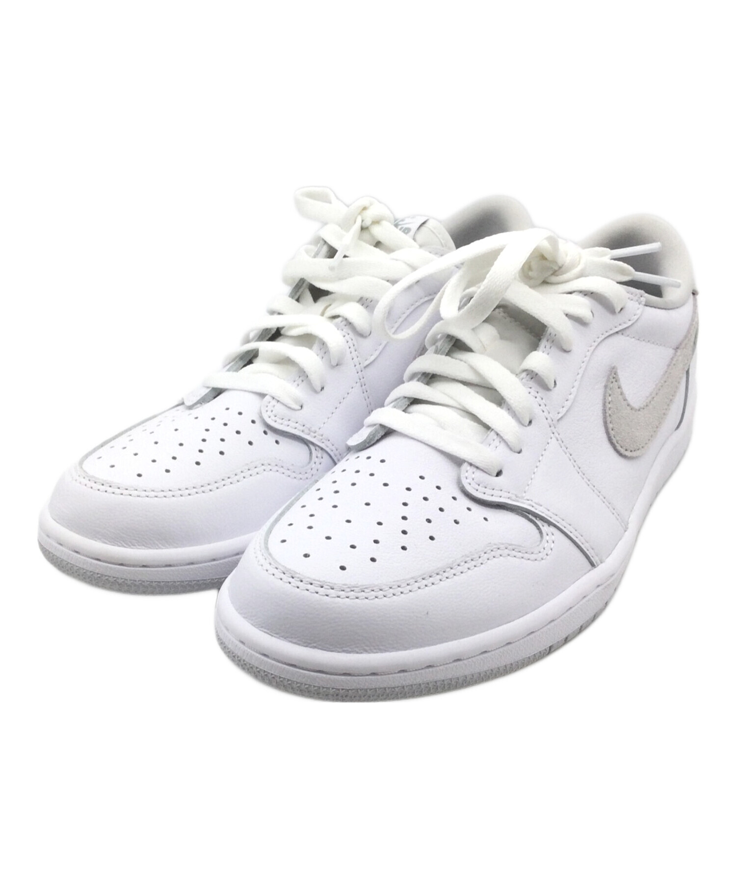 中古・古着通販】NIKE (ナイキ) AIRJORDAN 1 LOW OG ホワイト サイズ 