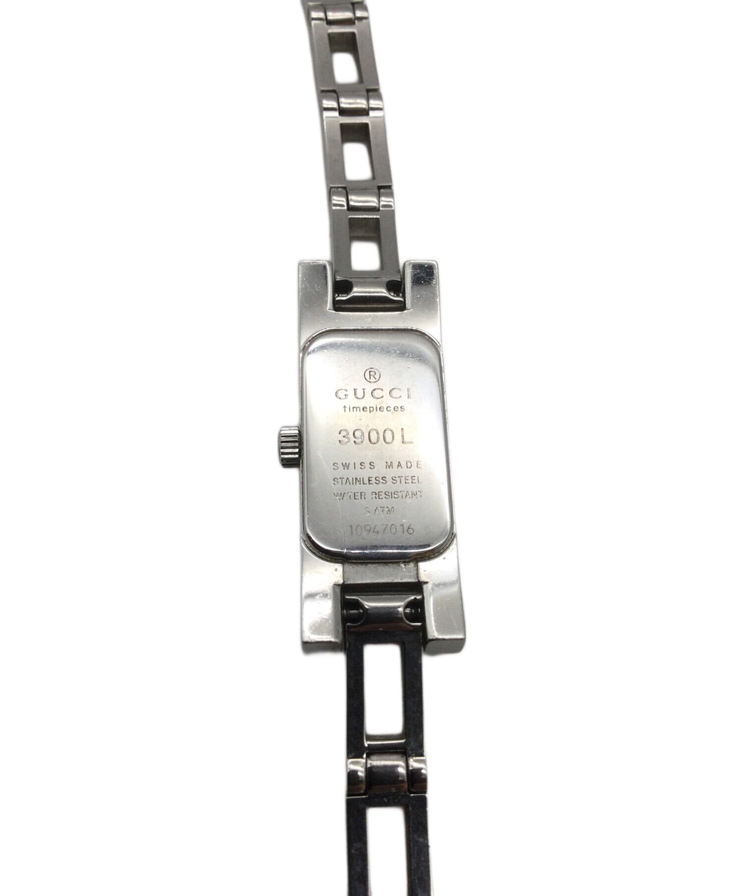 中古・古着通販】GUCCI (グッチ) 腕時計 SSブレスレット ブラック 