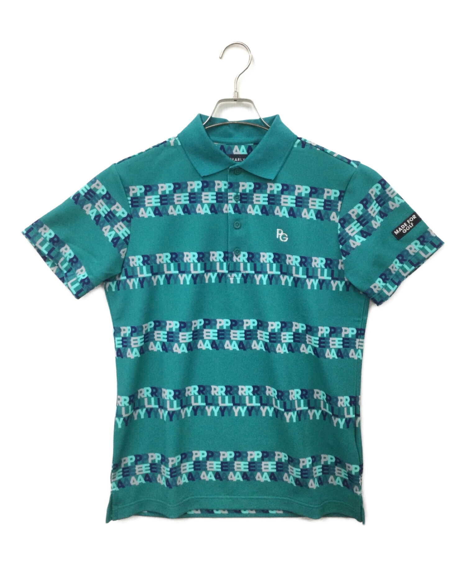 PEARLY GATES ポロシャツ ボーダー ロゴ サイズ3