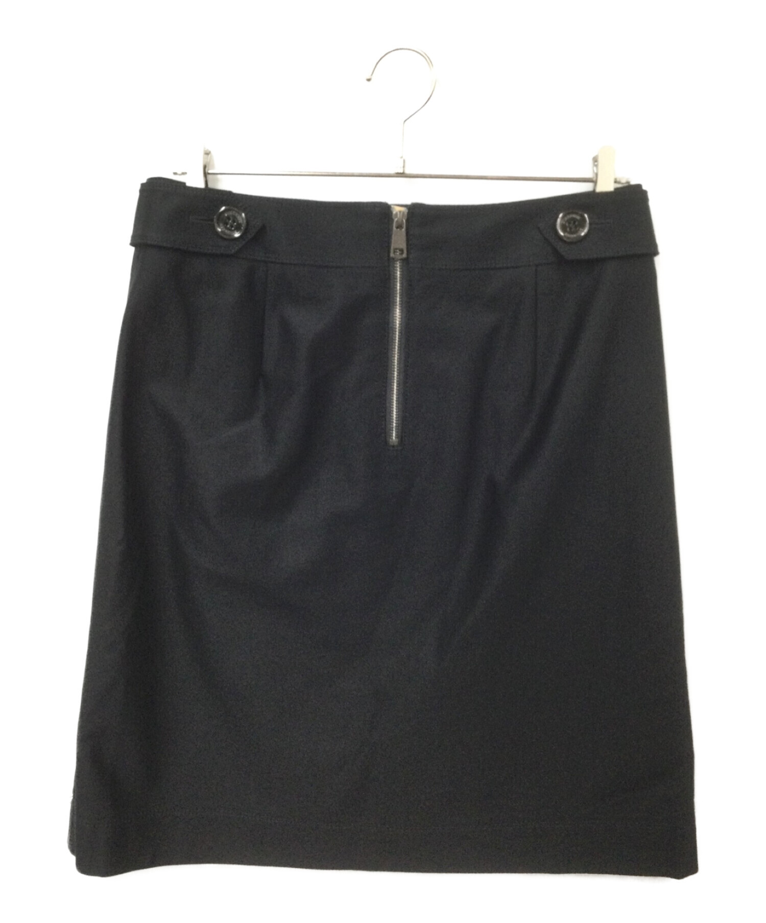 中古・古着通販】BURBERRY (バーバリー) コットンスカート ブラック