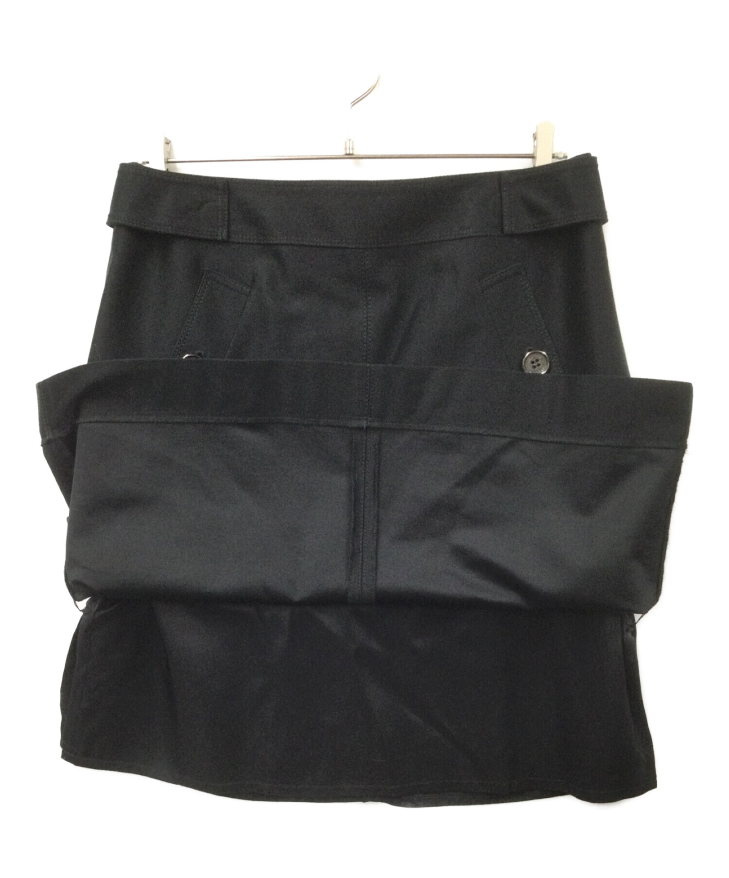 中古・古着通販】BURBERRY (バーバリー) コットンスカート ブラック