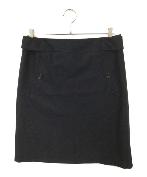 中古・古着通販】BURBERRY (バーバリー) コットンスカート ブラック