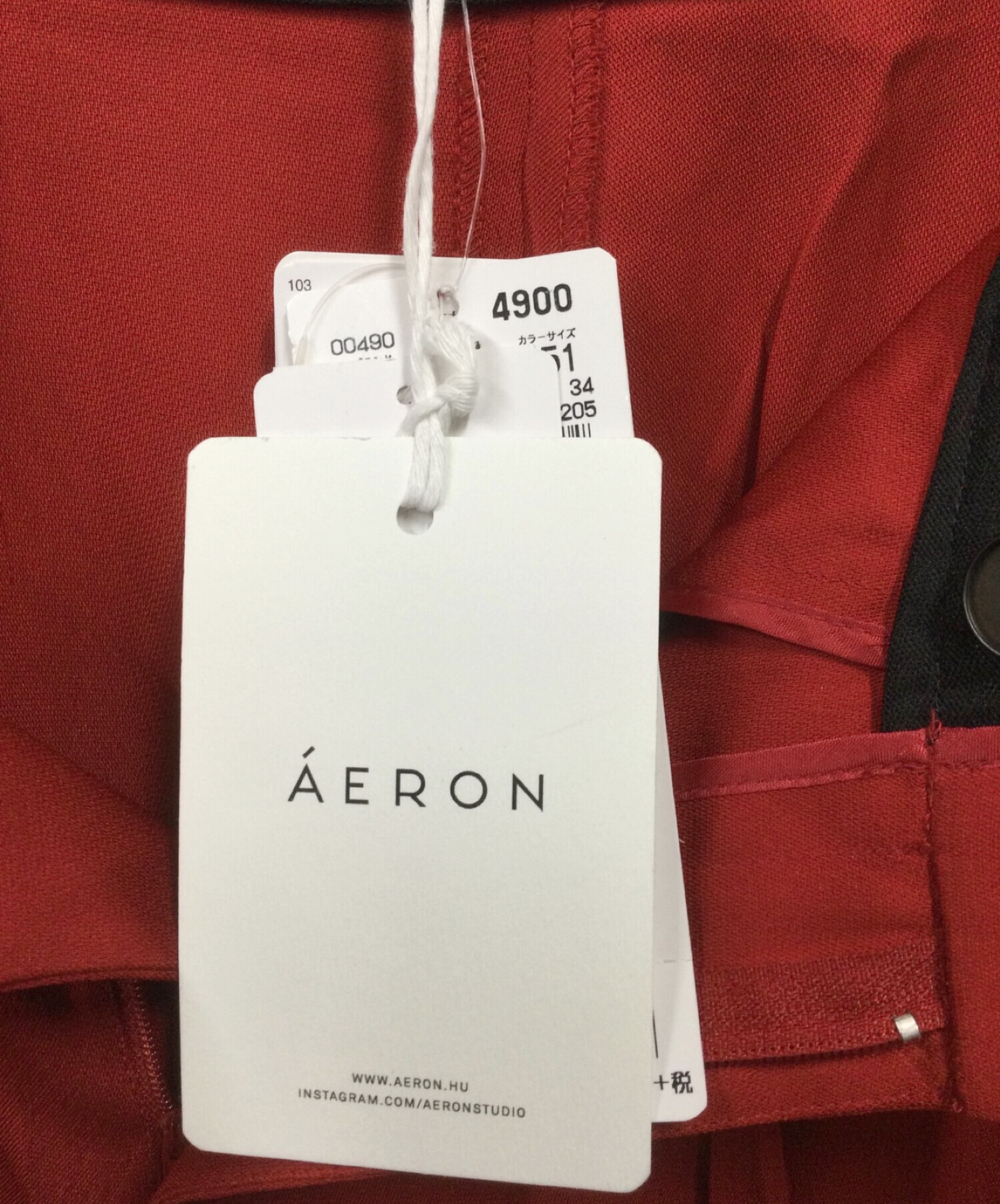 中古・古着通販】AERON (アーロン) スカートパンツ レッド レッド