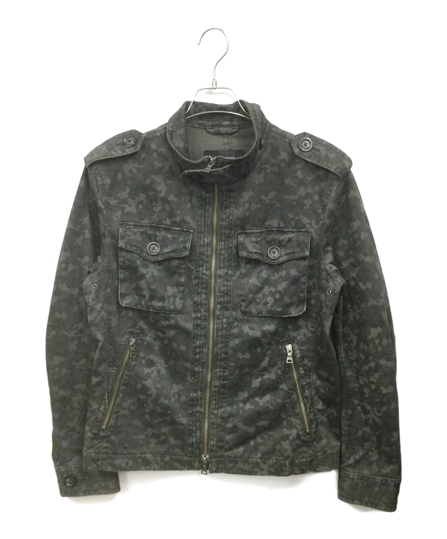 バーバリーブラックレーベル フライトパイロットジャケット ノバチェック グレー系 バーバリーブラックレーベル フライト パイロットジャケット グレー L