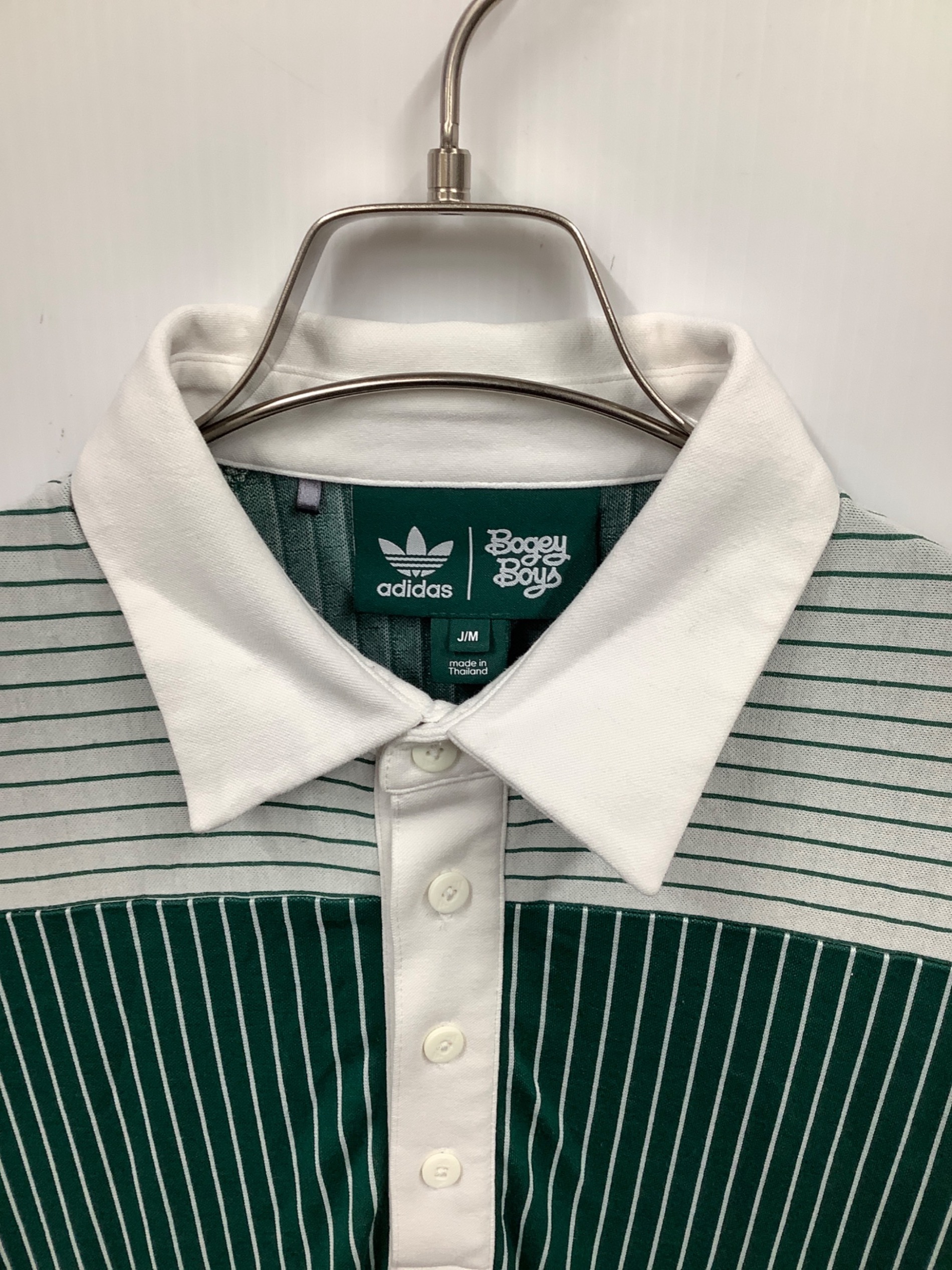 adidas golf ×bogey boysストライプポロシャツ 公式アディダス adidas