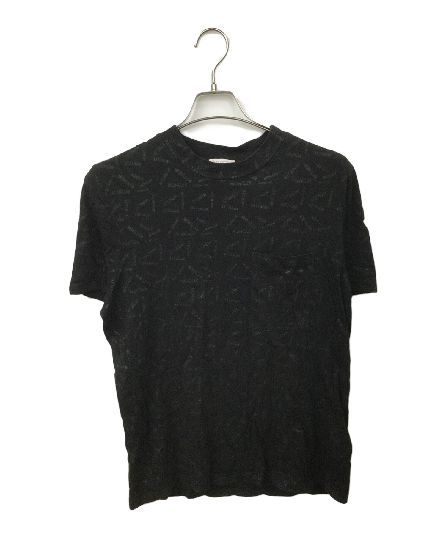 中古・古着通販】MONCLER (モンクレール) ポケットTシャツ ブラック 