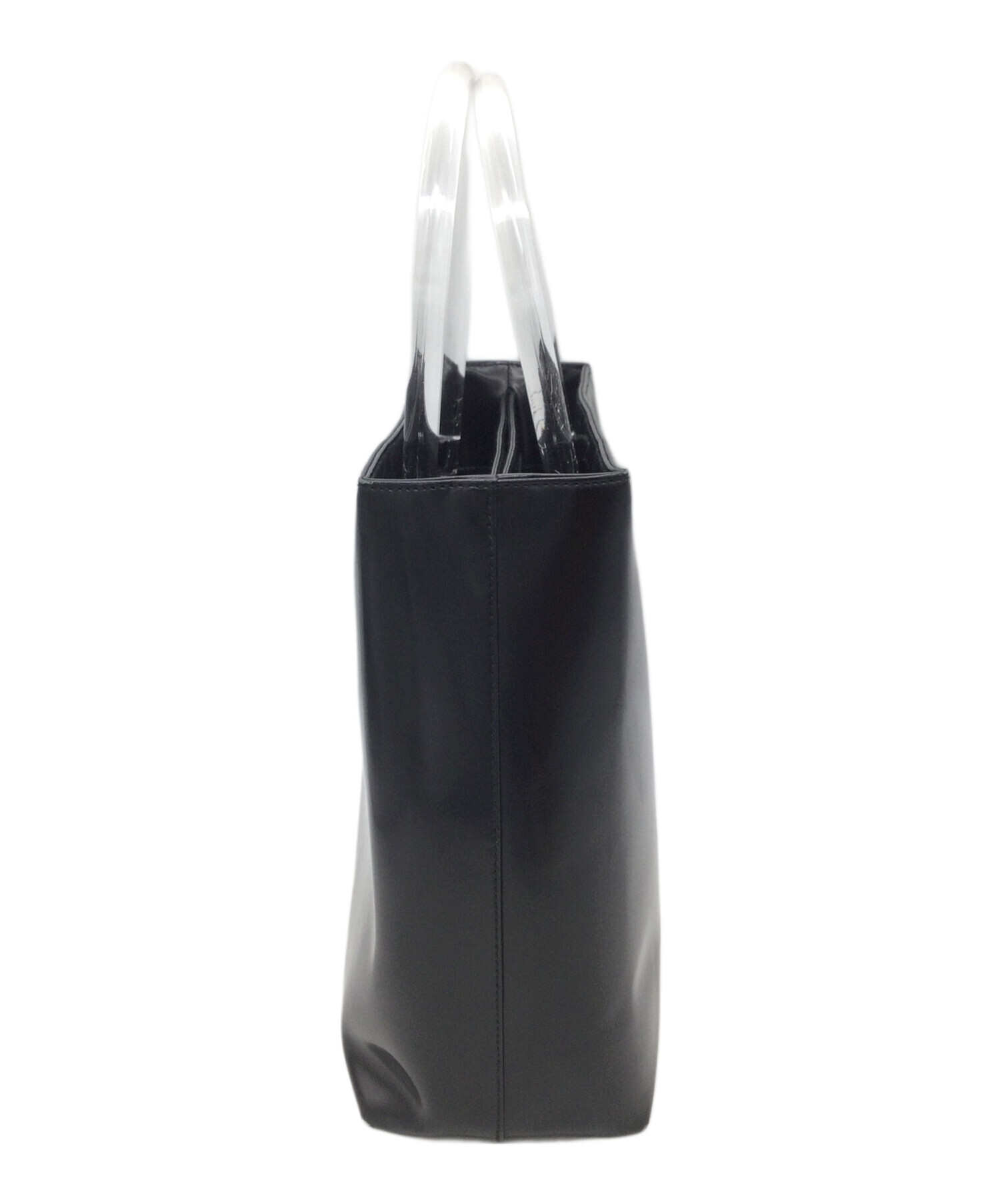 中古・古着通販】PRADA (プラダ) ハンドバッグ エナメル ブラック