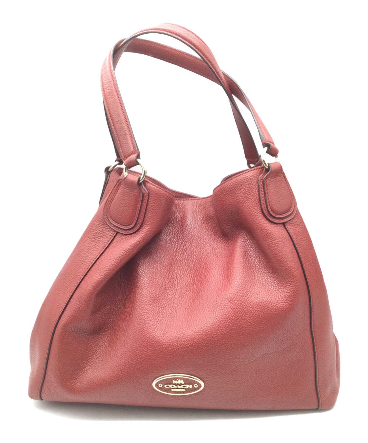 中古・古着通販】COACH (コーチ) ハンドバッグ レッド レッド